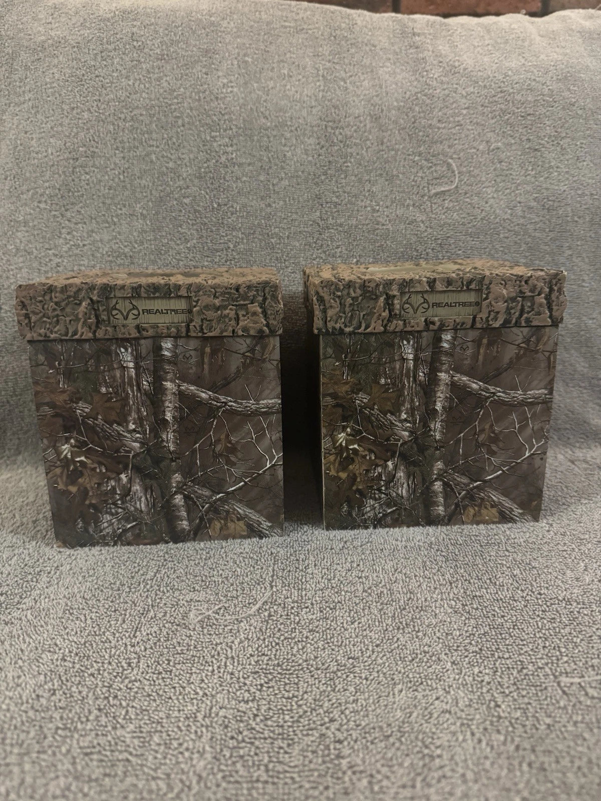 Realtree 2x Tissue Box Cover Camo Mountain Cabin Licensed Resin Office Bedroom | eBay