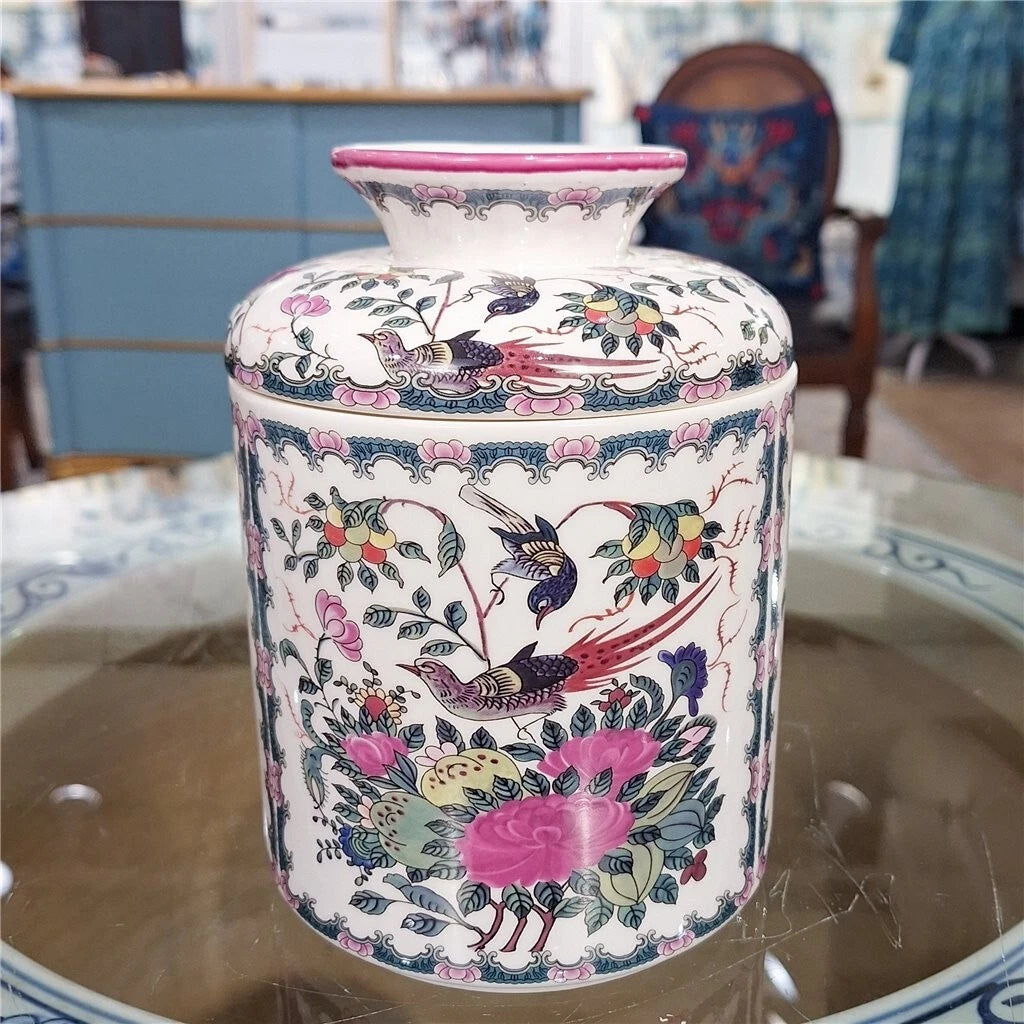Staffordshire Porcelain Rose Medallion Tissue Box Cover Holder-5'' x 7''H | eBay