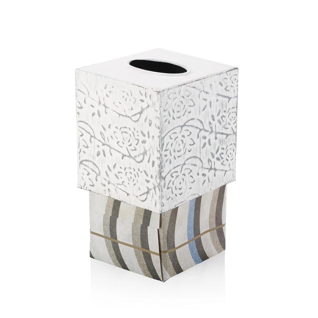 Modern Farmhouse Tissue Box Cover, Decorative Tissue Box Holder, Square Tissu... | eBay