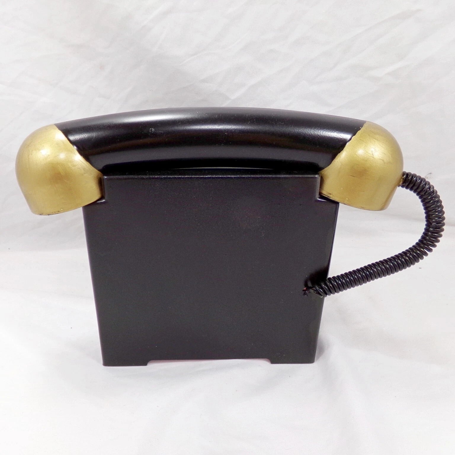 Old-Time Victorian Telephone Painted Tissue Box Cover Black Brass Steampunk | eBay