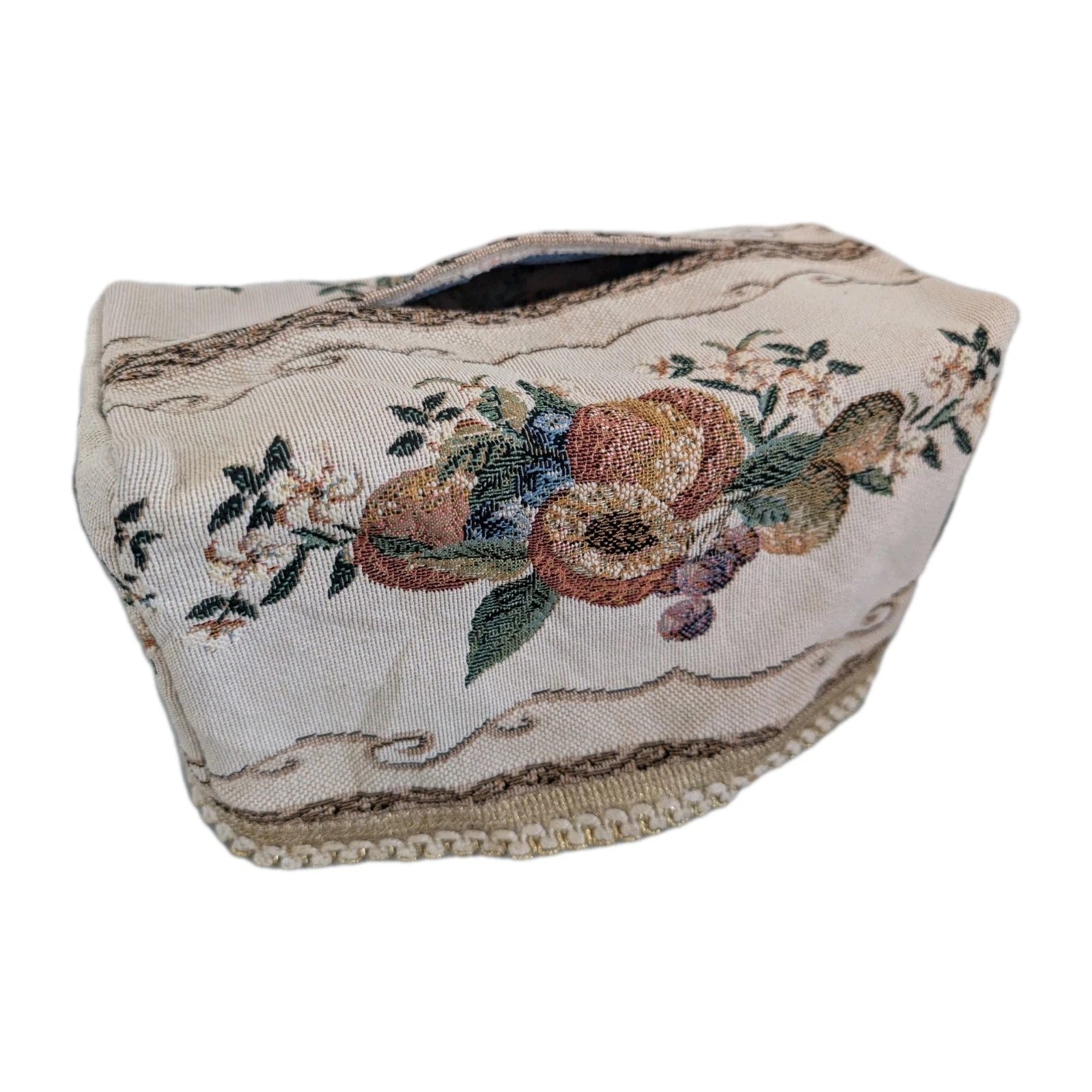 2pc Lot Vintage Victorian Tapestry rectangular Tissue Box Cover Rare | eBay