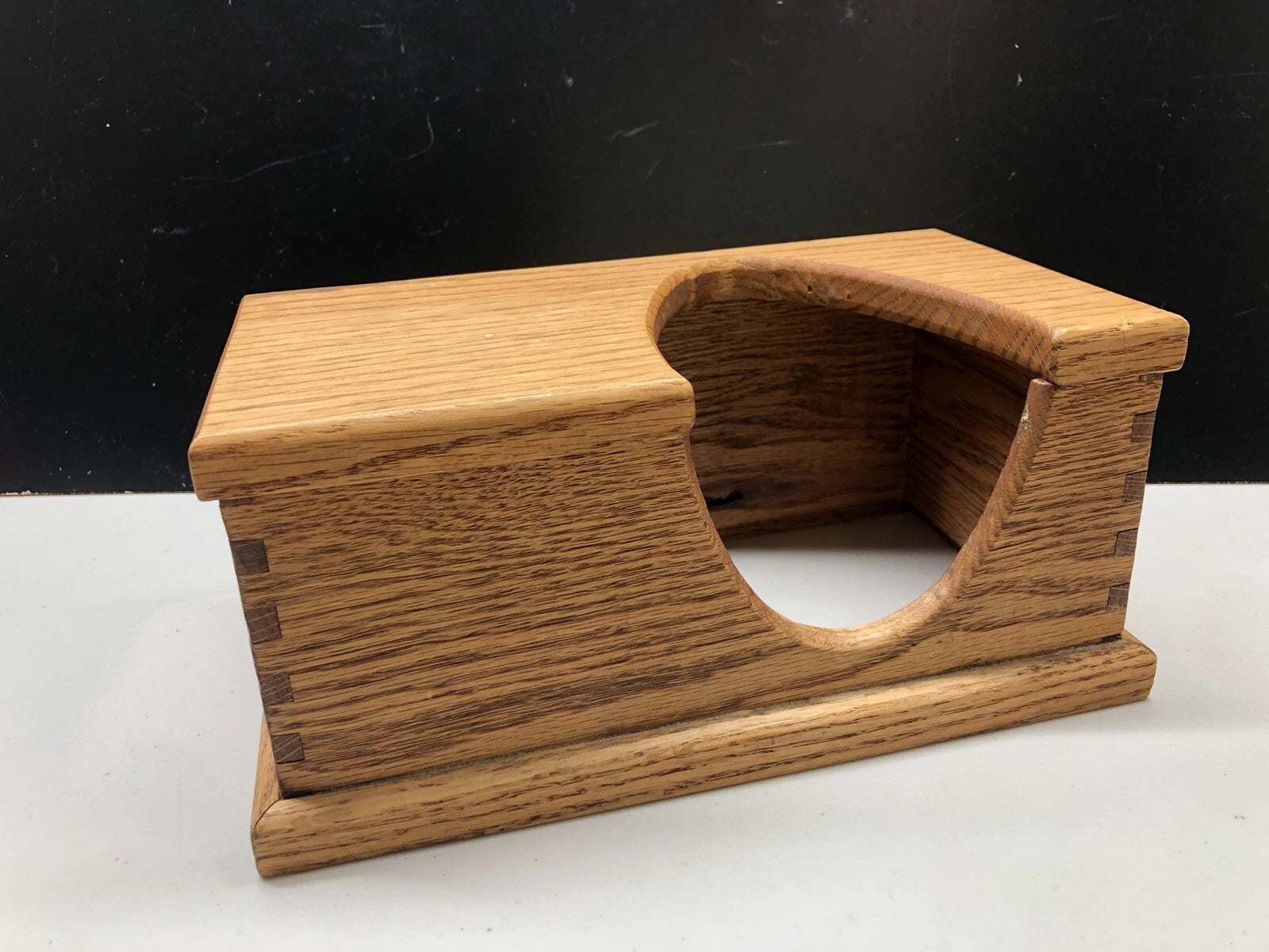 Wood Dovetail Tissue Box Cover Holder Dispenser Farmhouse Cabin Grain | eBay