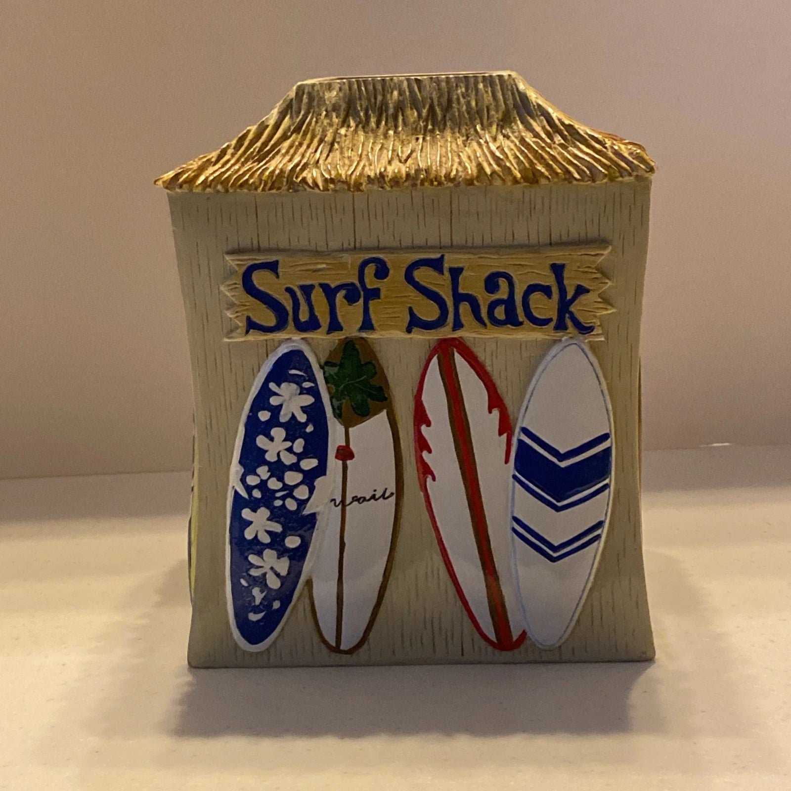 Dean Miller Surf Shack Tissue Box Cover Tiki Hut & Surf Boards | eBay