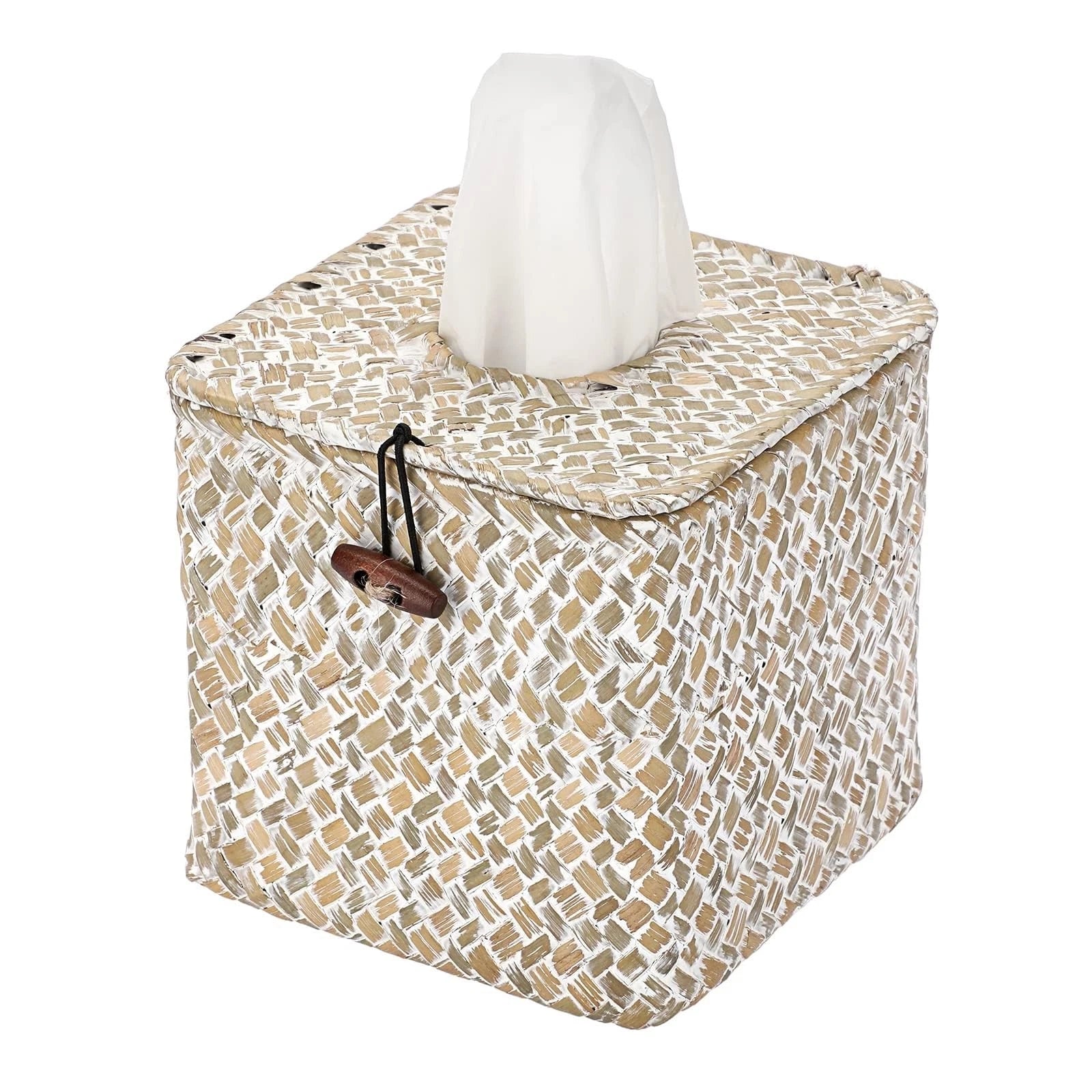 Shonmogar Tissue Box Cover Square Seagrass Tissue Box,Woven Tissue Box Holder... | eBay
