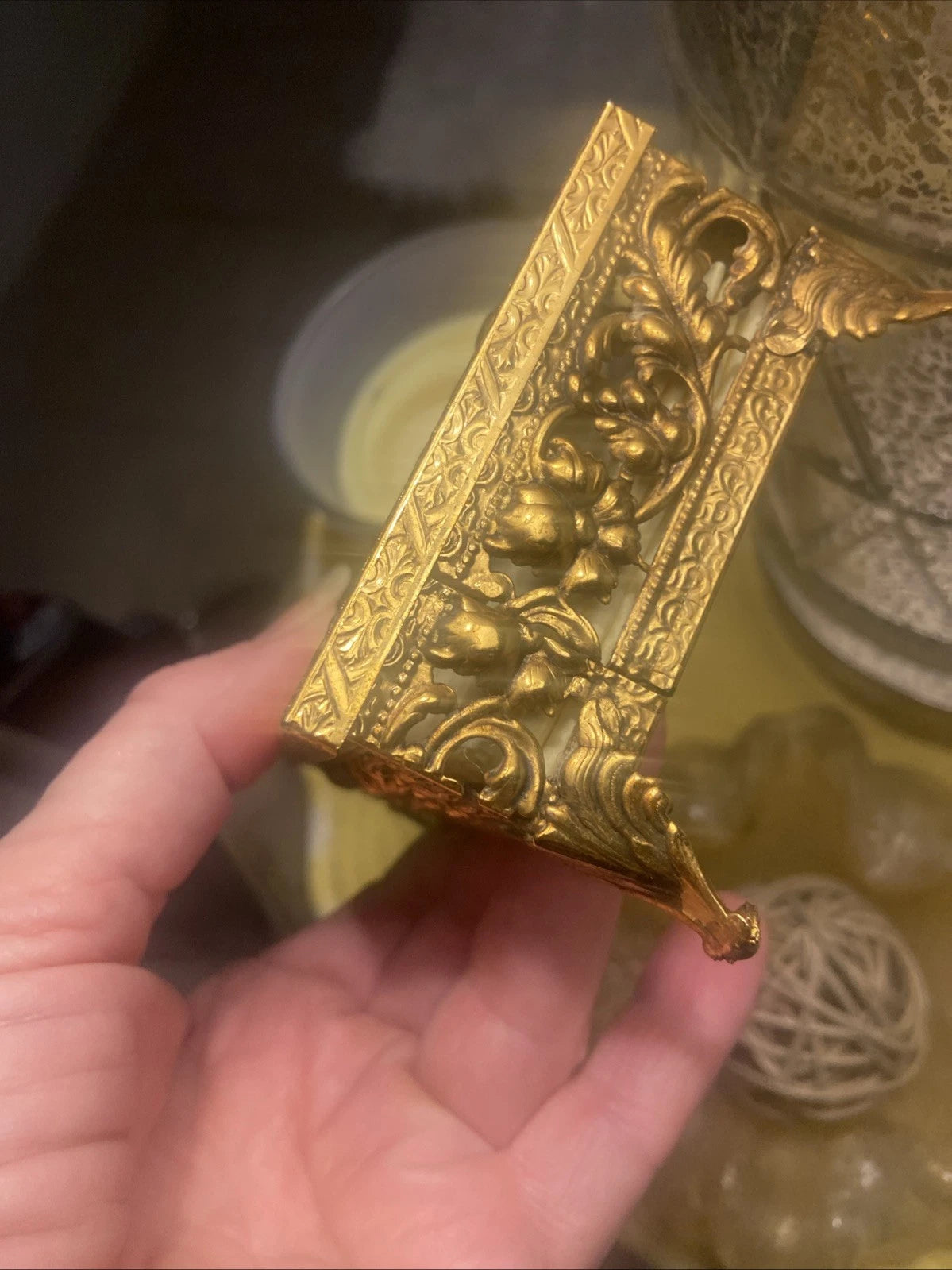 Vintage Mini Vanity MCM Ormolu Metal Mini Kleenex Tissue Holder | eBay