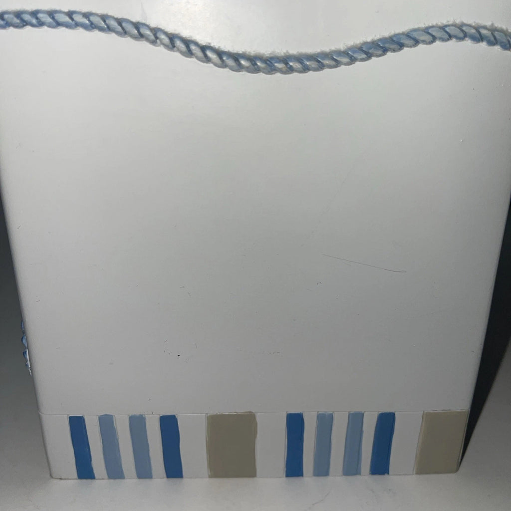 Avanti Linens Island View Tissue Box Cover Blue and Beige H 5 3/4"x D 5 1/4" | eBay