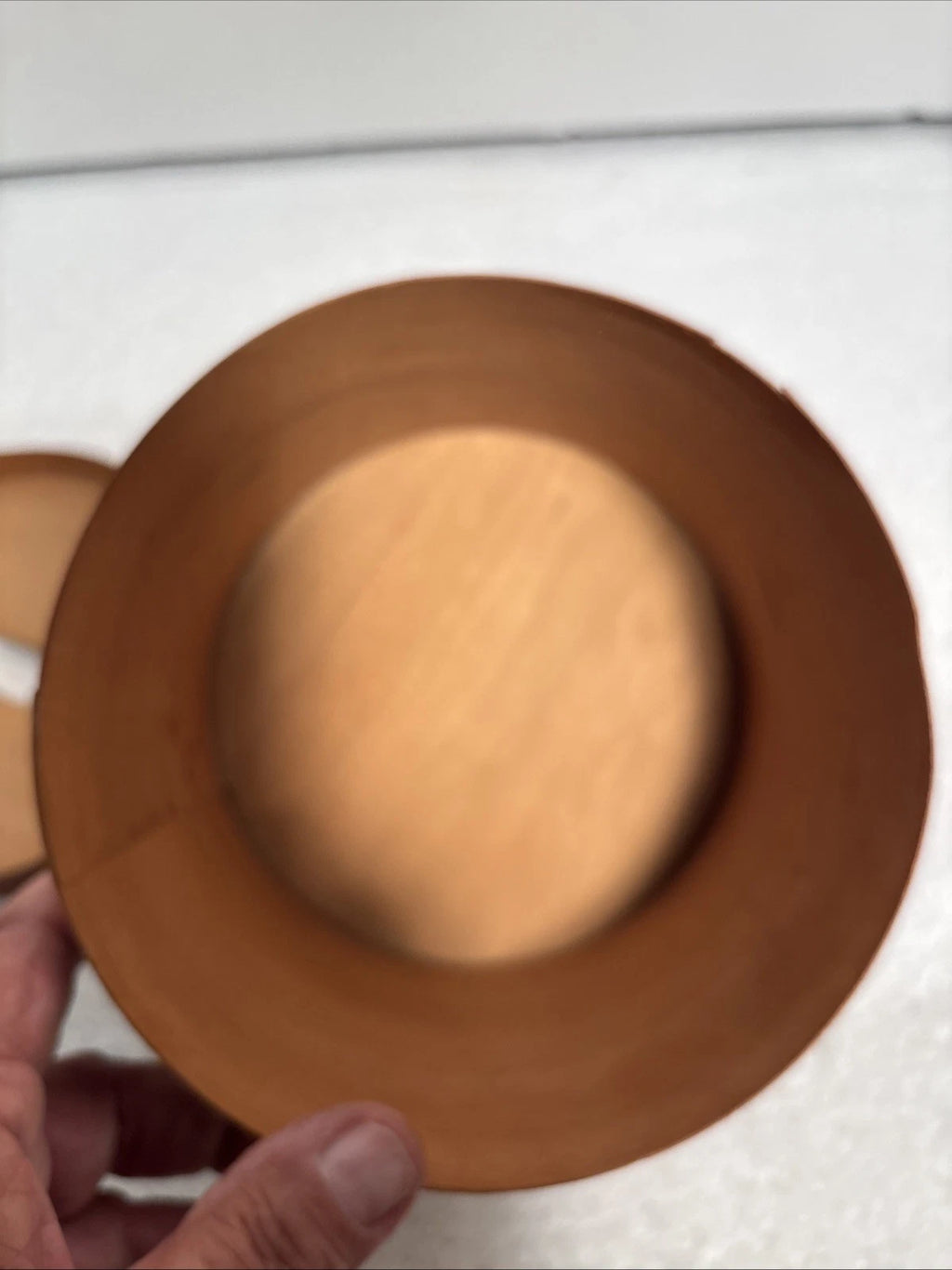 Shaker Style Round Salt Box Wood Tissue Holder Box w/Cover Vintage | eBay