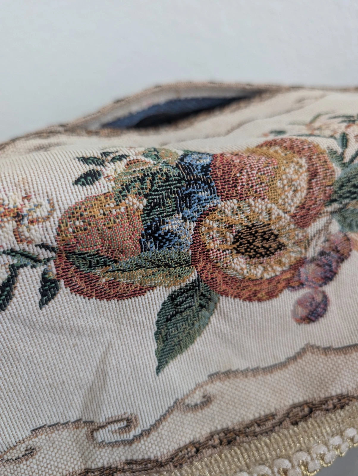 2pc Lot Vintage Victorian Tapestry rectangular Tissue Box Cover Rare | eBay