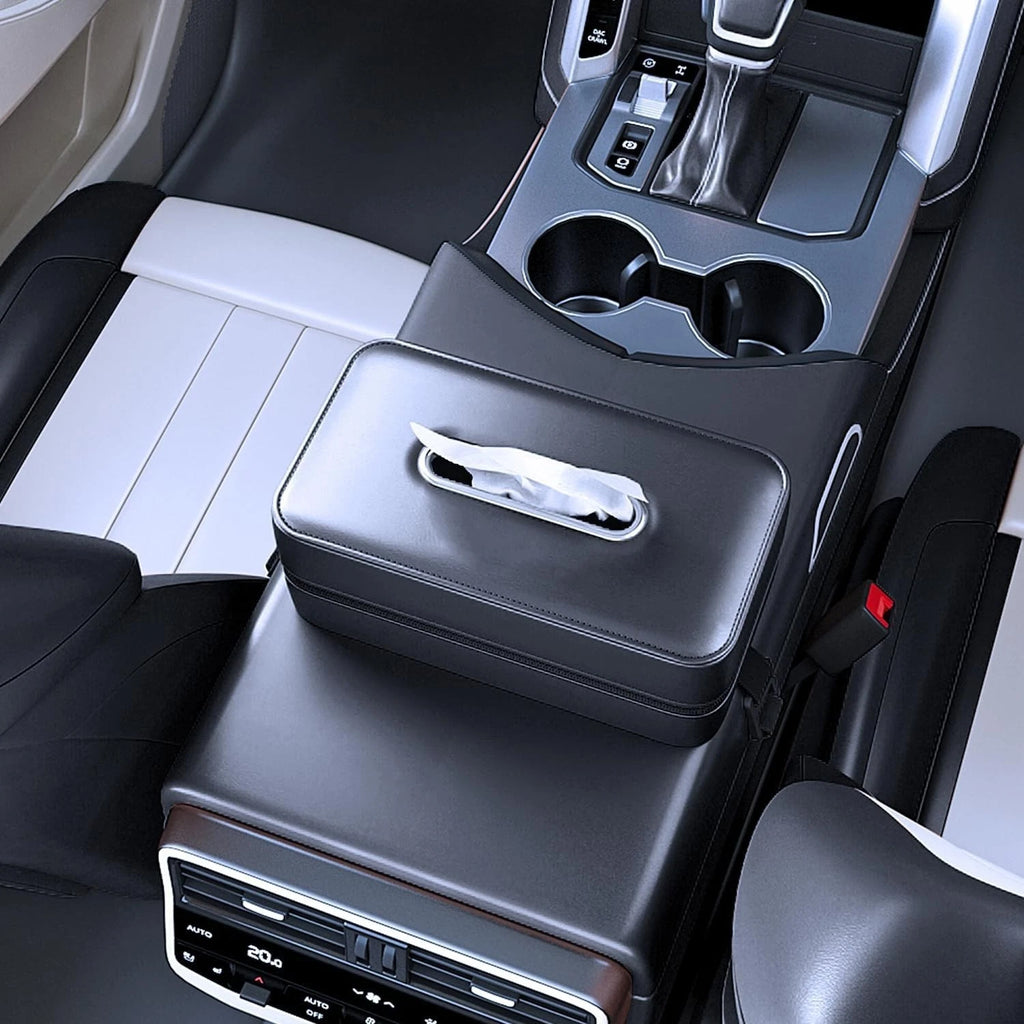 Modern Car Tissue Dispenser - High-Quality Leather, Fits 120-Count Tissues | eBay