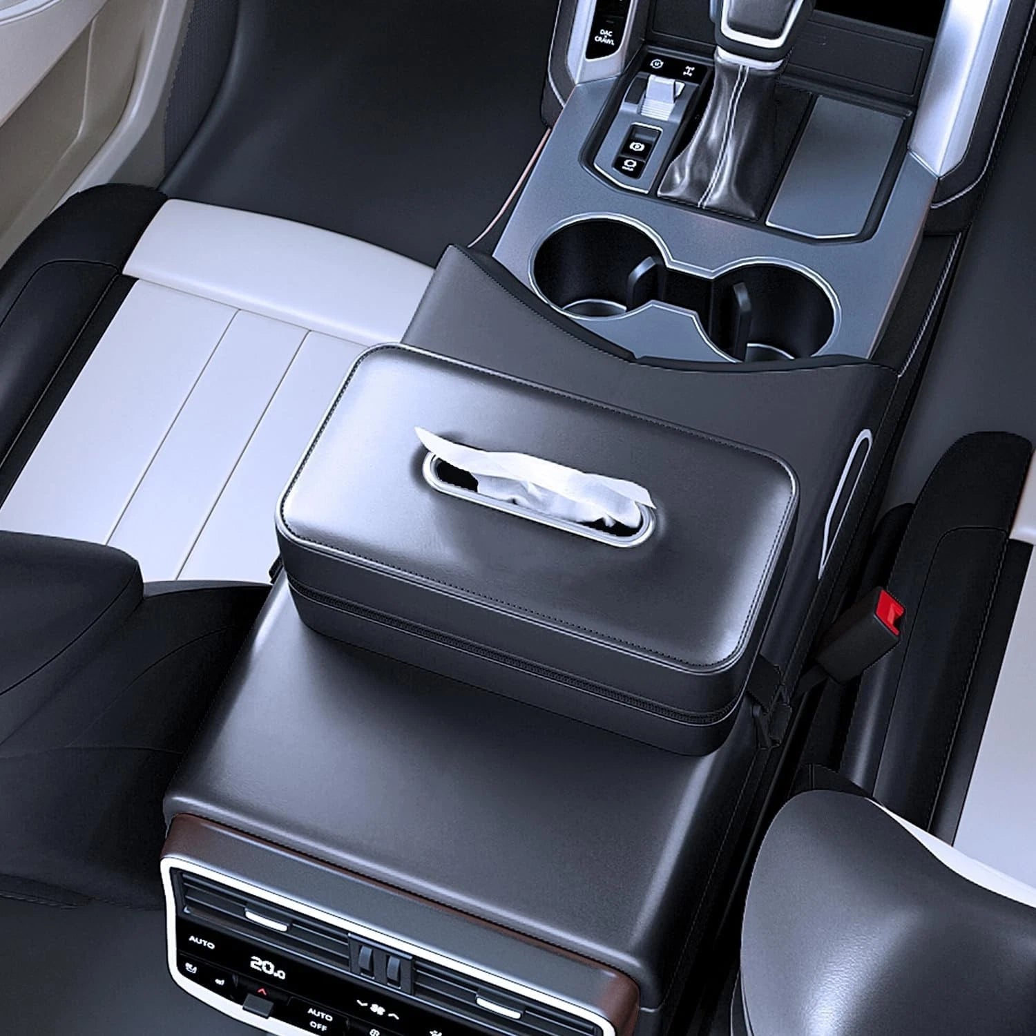 Modern Car Tissue Dispenser - High-Quality Leather, Fits 120-Count Tissues | eBay