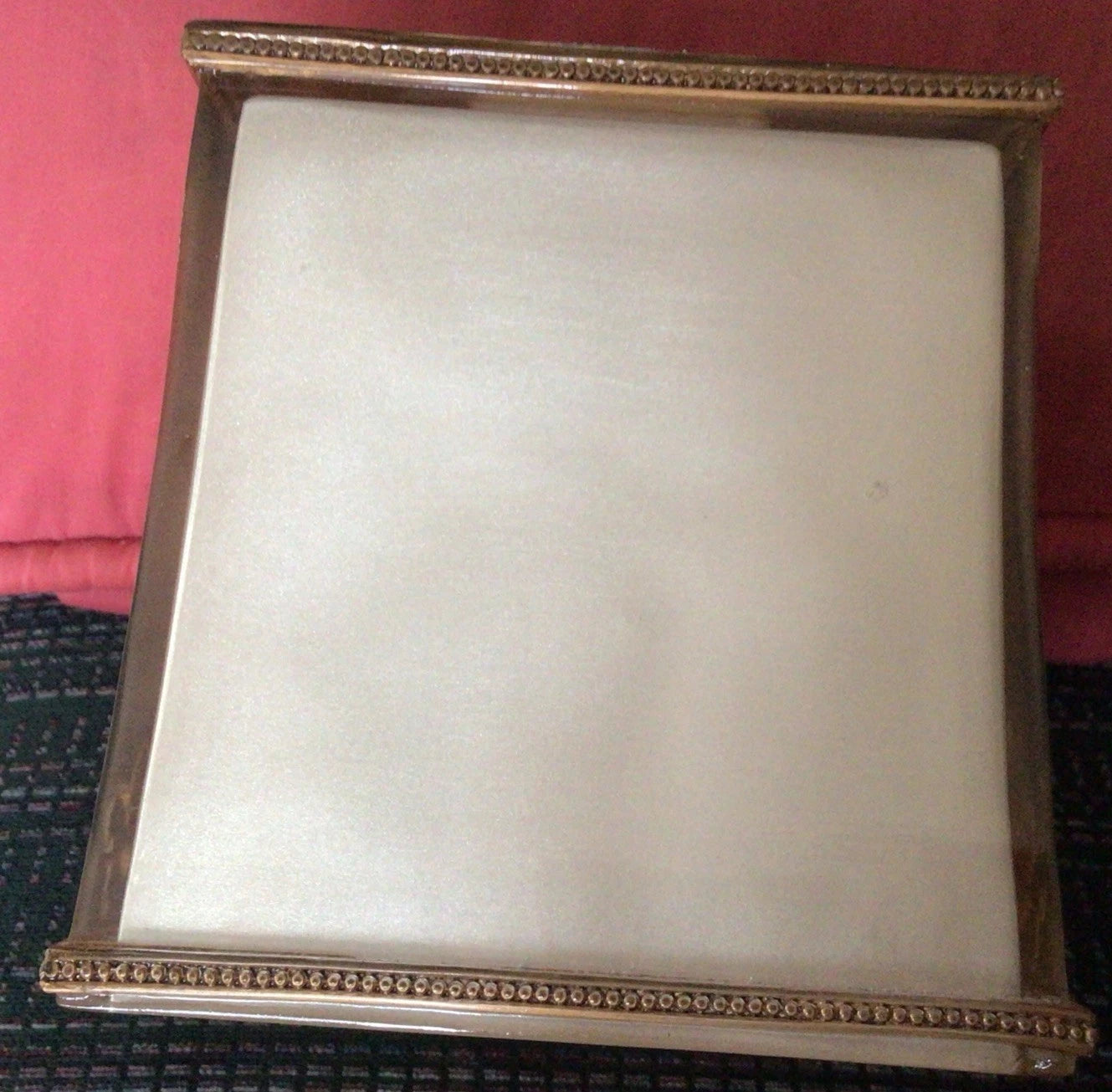 VTG Bombay Acrylic/Plastic Tissue Box Cover Gold Amber Frosted Ornate | eBay