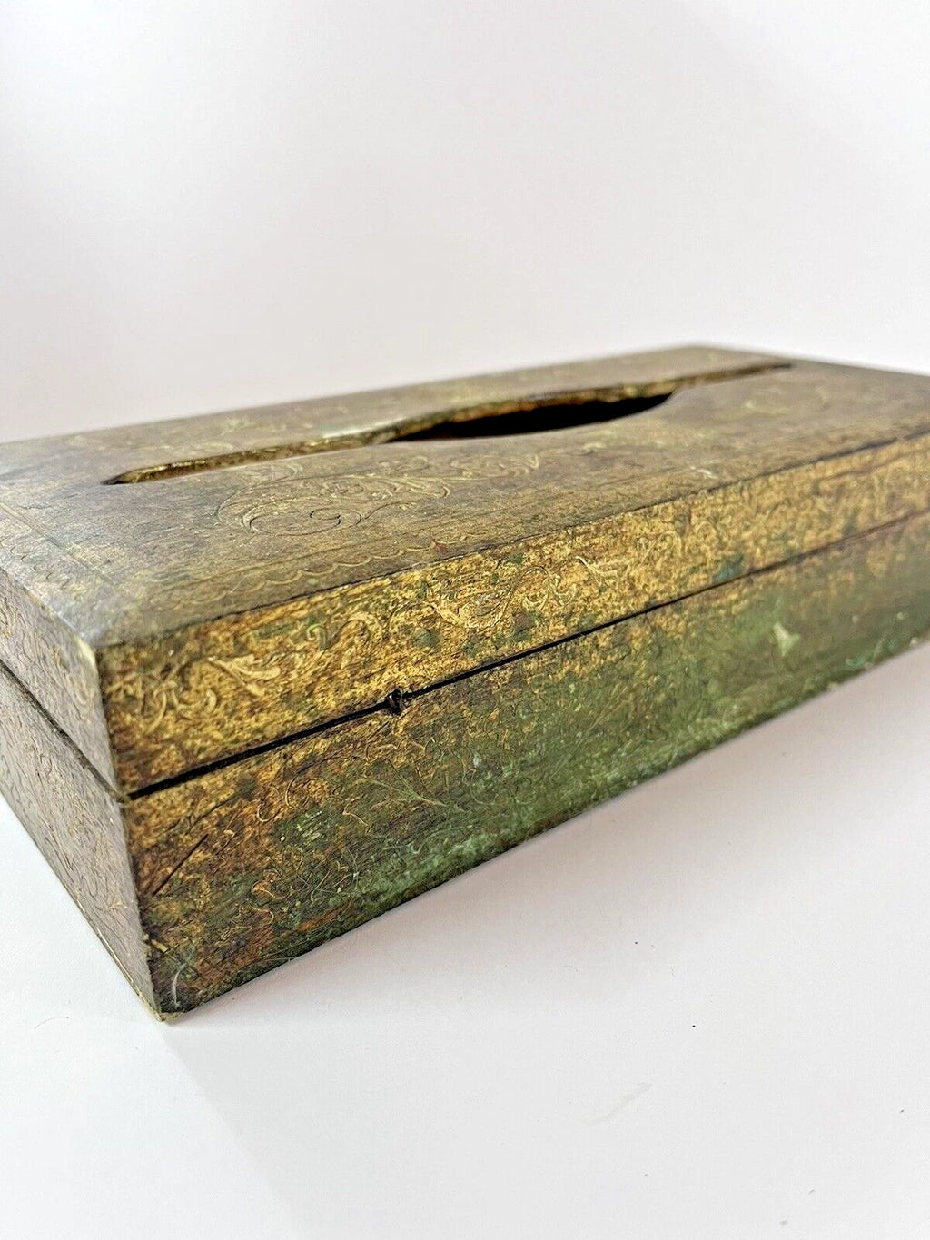 Vintage Florentine Tissue Box Holder Gold Gilded Wood Made In Italy 581 21 | eBay