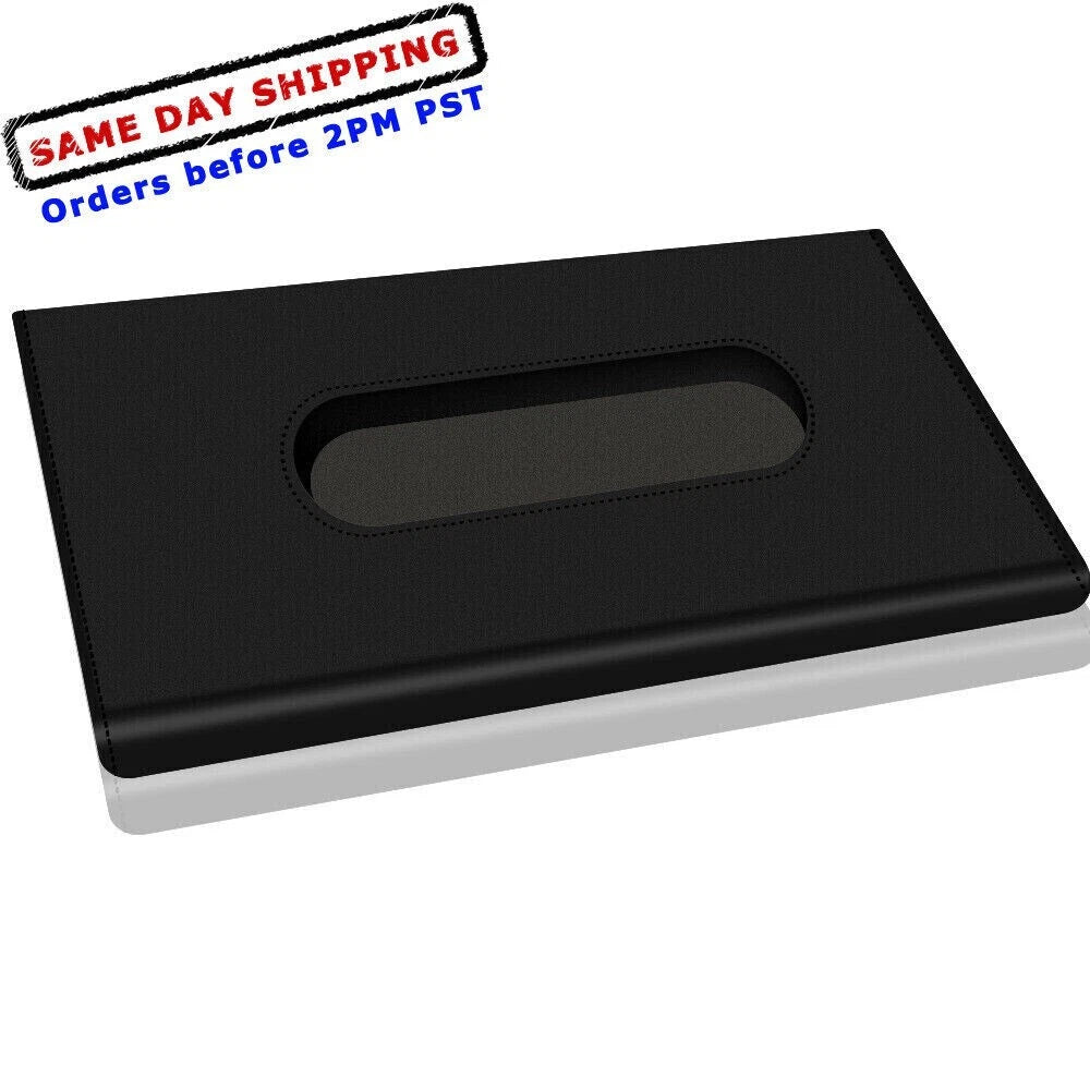 Car Tissue Box Holder For Sun Visor Leather Cover Napkin Holder Decor Portable | eBay
