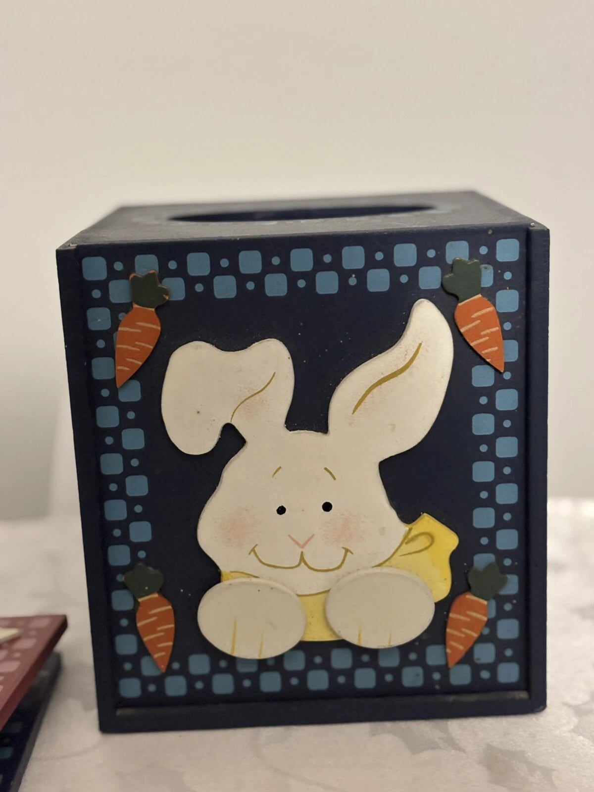 Wooden Tissue Box Change Season Winter Snowman Spring Bunny Summer Sam 3-D Used | eBay