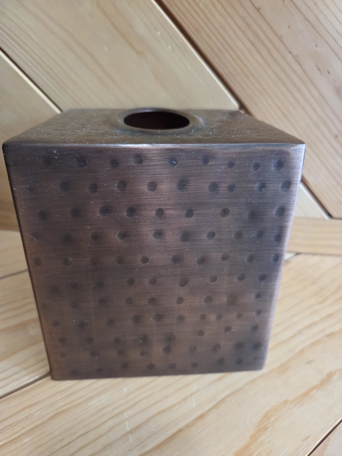 Copper Metal tissue box Holder! For Square Box~ Perfect Condition! | eBay