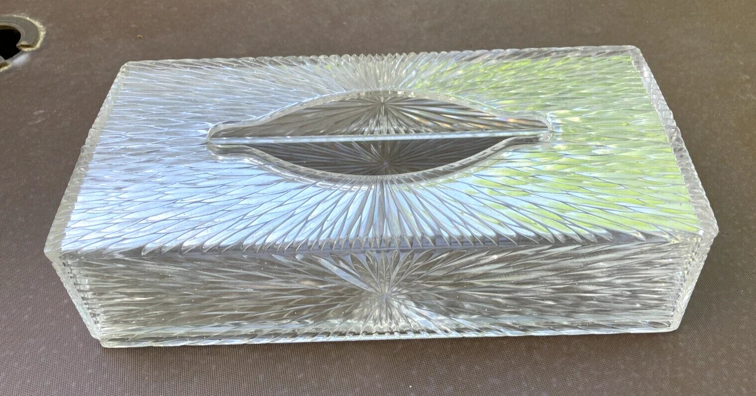 Vintage Tissue Box* 60s Starburst Celebrity Lucite Tissue Holder* Hollywood* MCM | eBay