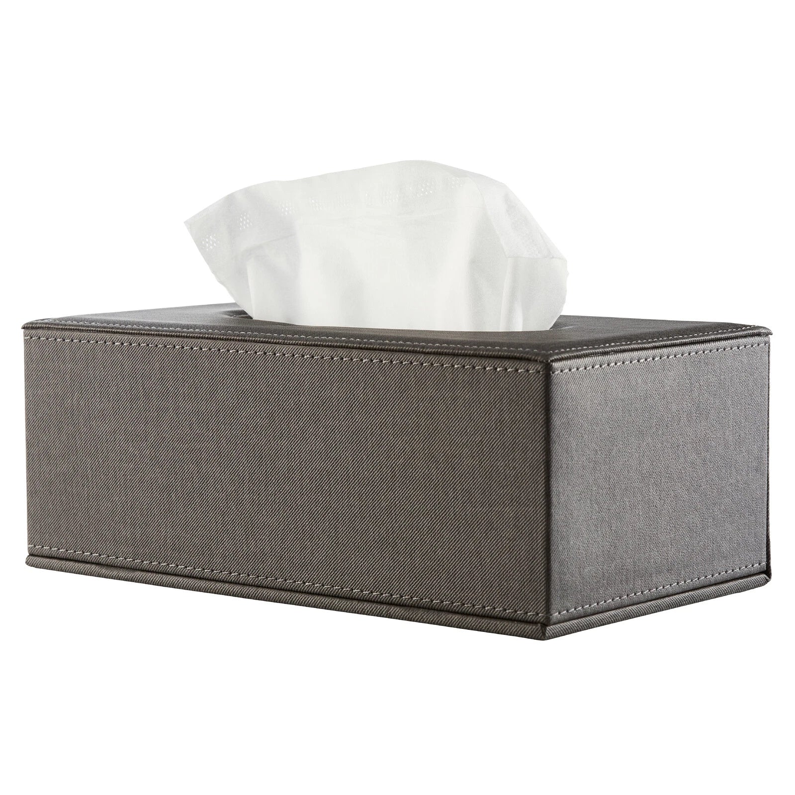 Keslie Grey Leatherette Tissue Box Cover Rectangle | Bnb Supplies | eBay