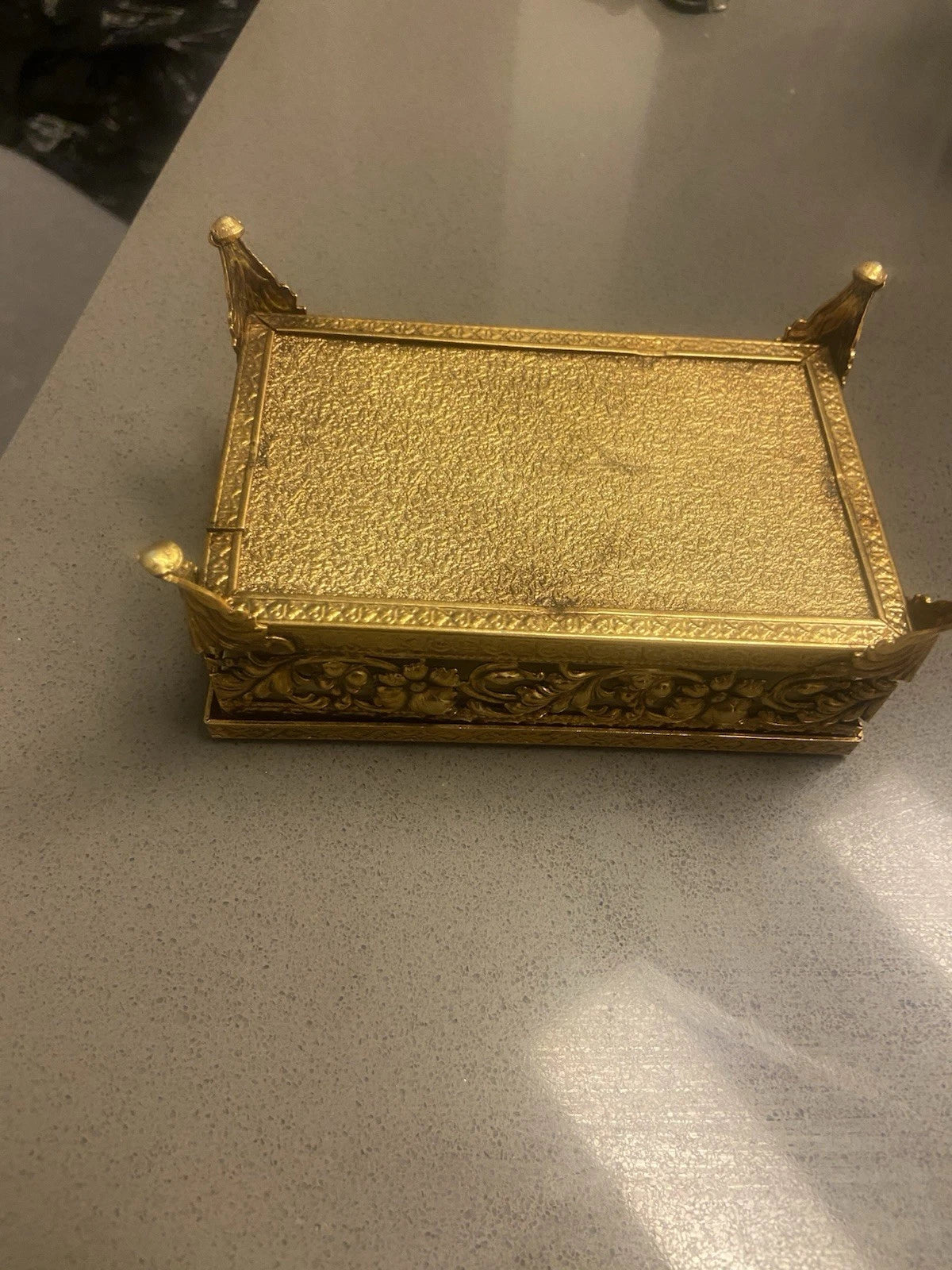 Vintage Mini Vanity MCM Ormolu Metal Mini Kleenex Tissue Holder | eBay