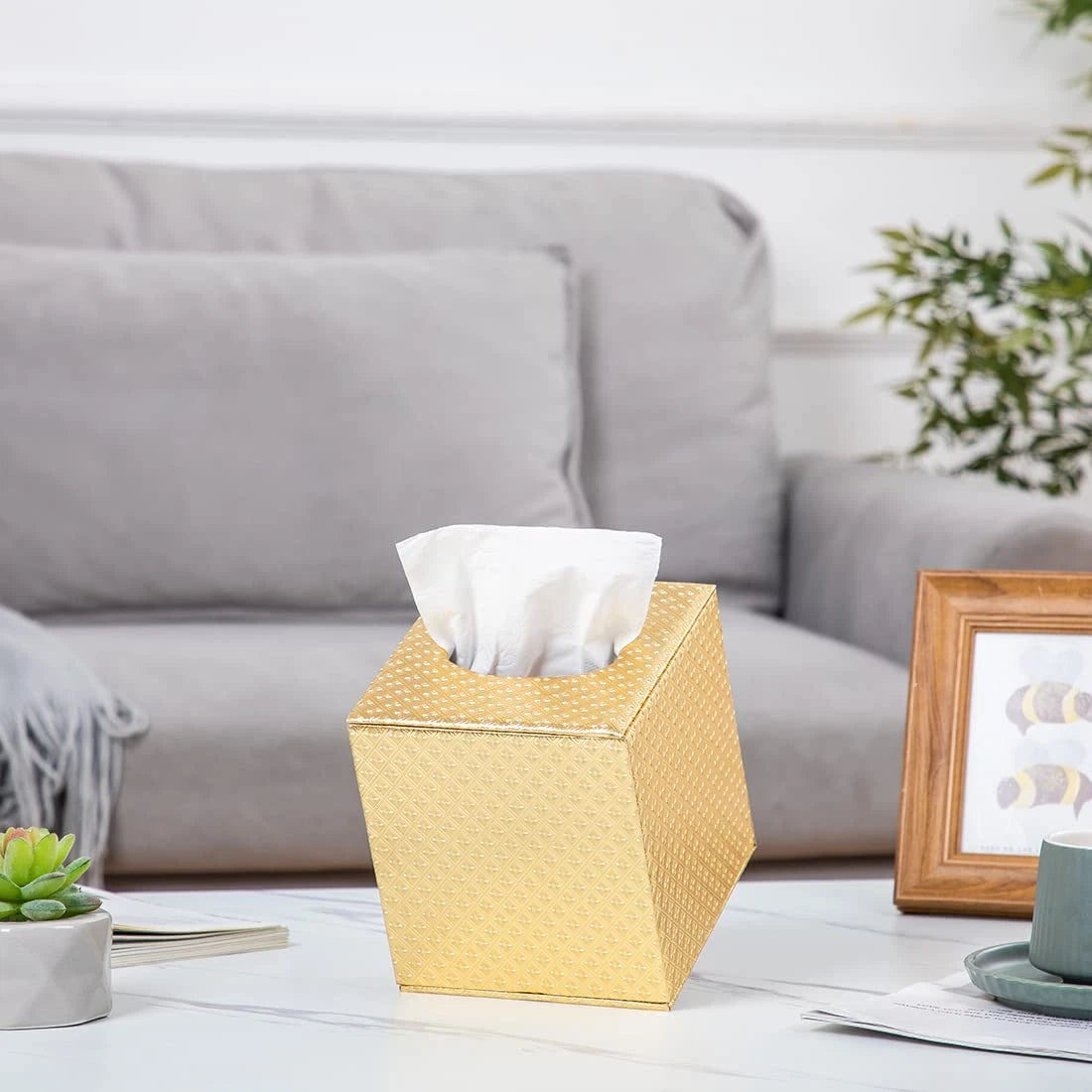 Gold Tissue Box Cover,Tissue Box Cover Square,Gold Tissue Box Holders | eBay