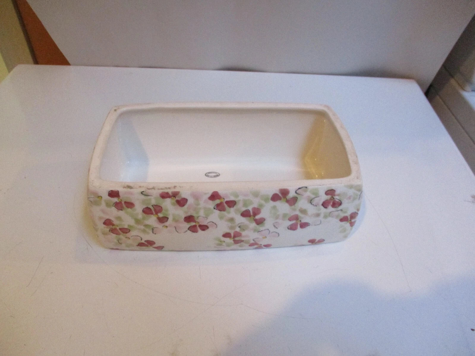 Vintage Tissue Box Cover Cup Jar Pink Floral Porcelain Portugal Pereiras 3 Piec | eBay