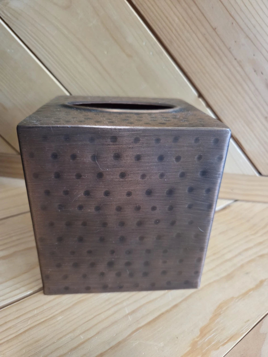 Copper Metal tissue box Holder! For Square Box~ Perfect Condition! | eBay