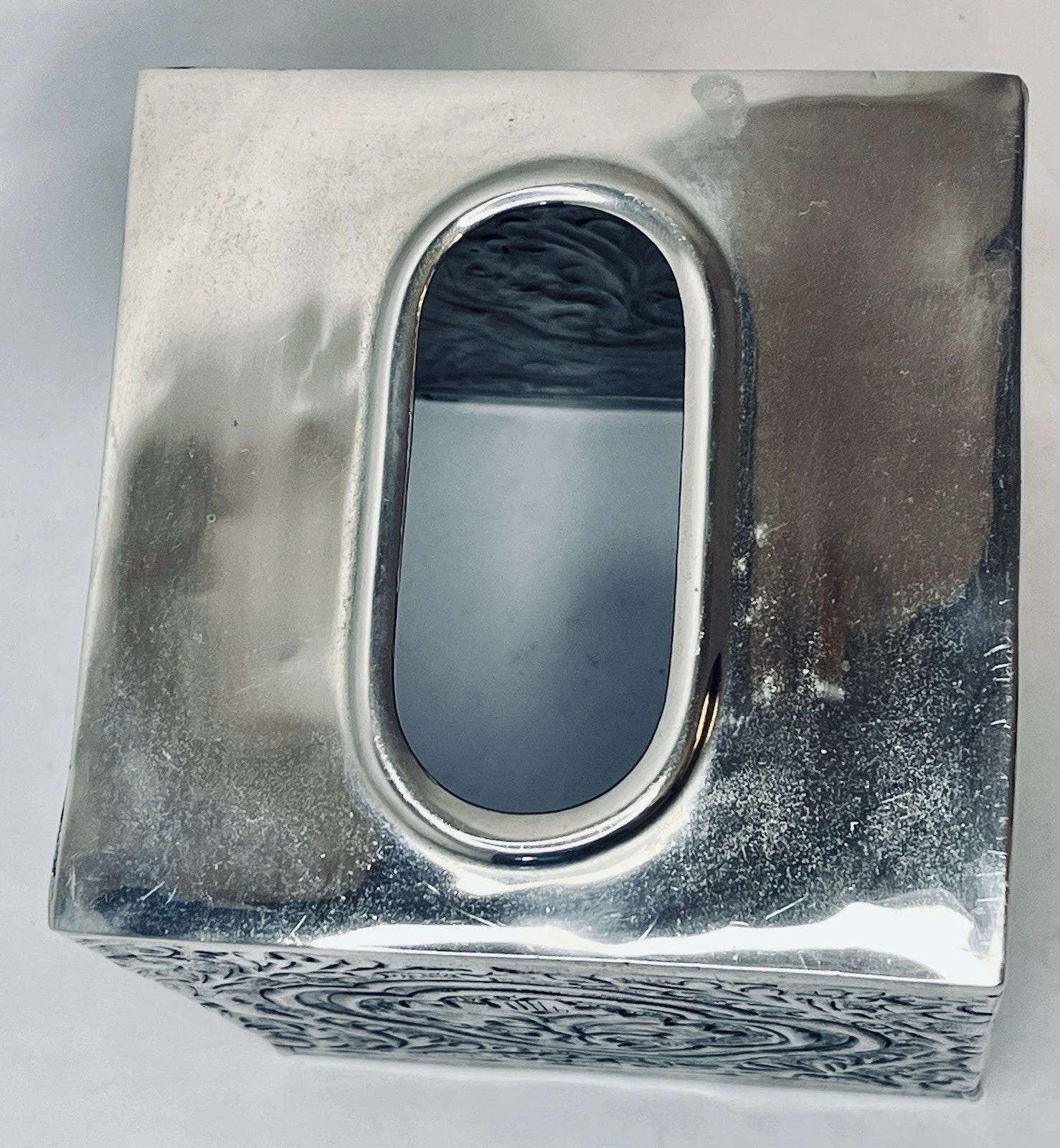 Vintage Pewter Embossed Metal Decorative Tissue Box Cover Fleur De Lis EUC | eBay