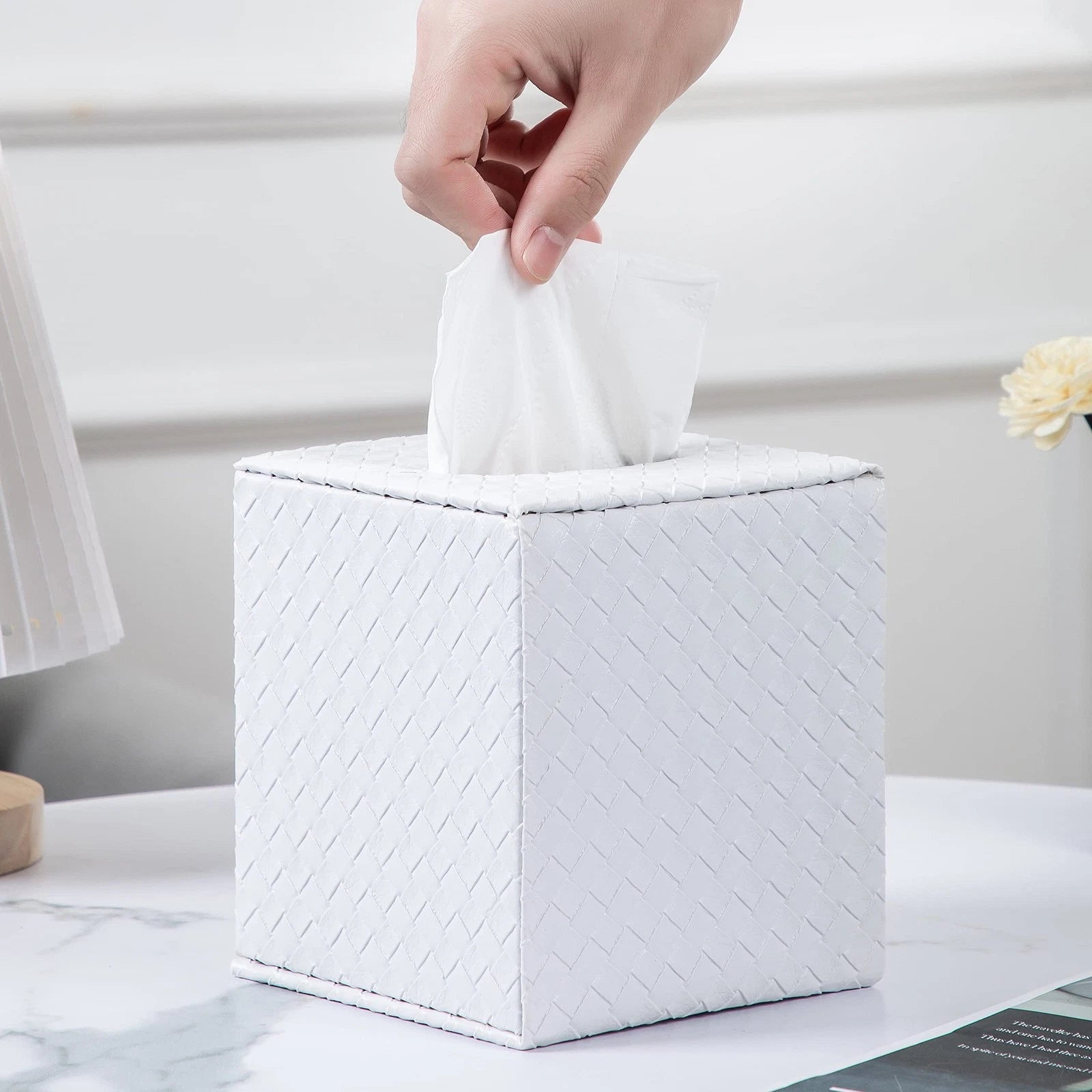 White Tissue Box Cover,Square Tissue Box Cover,White Tissue Box Holders,Tissue H | eBay
