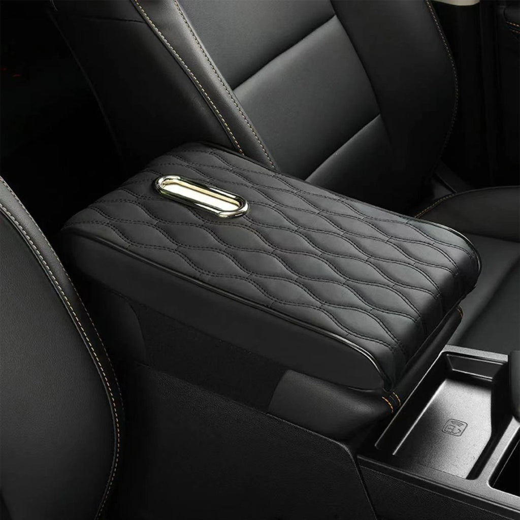 Car Armrest Cushion Raised Tissue Box Holder For Car Tissue Case Holder PU Leath | eBay