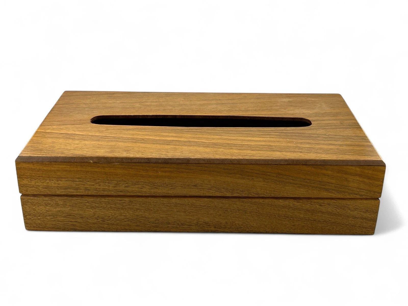 Vintage MCM 1960’s Great American Walnut Wooden Tissue Box | eBay