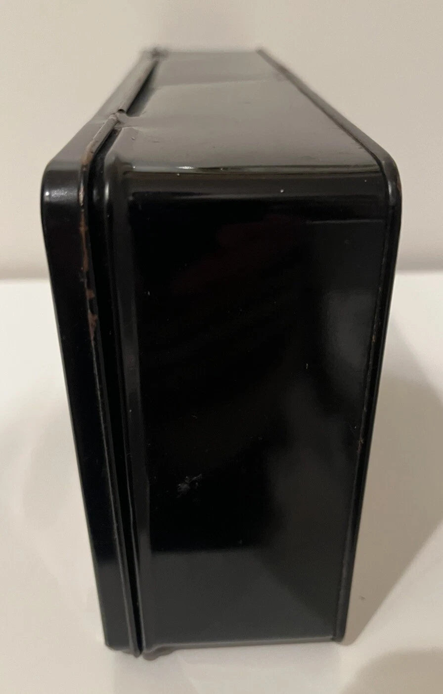 Vintage Black Metal With Flowers Tissue Holder Wall Mount Or Table Top | eBay