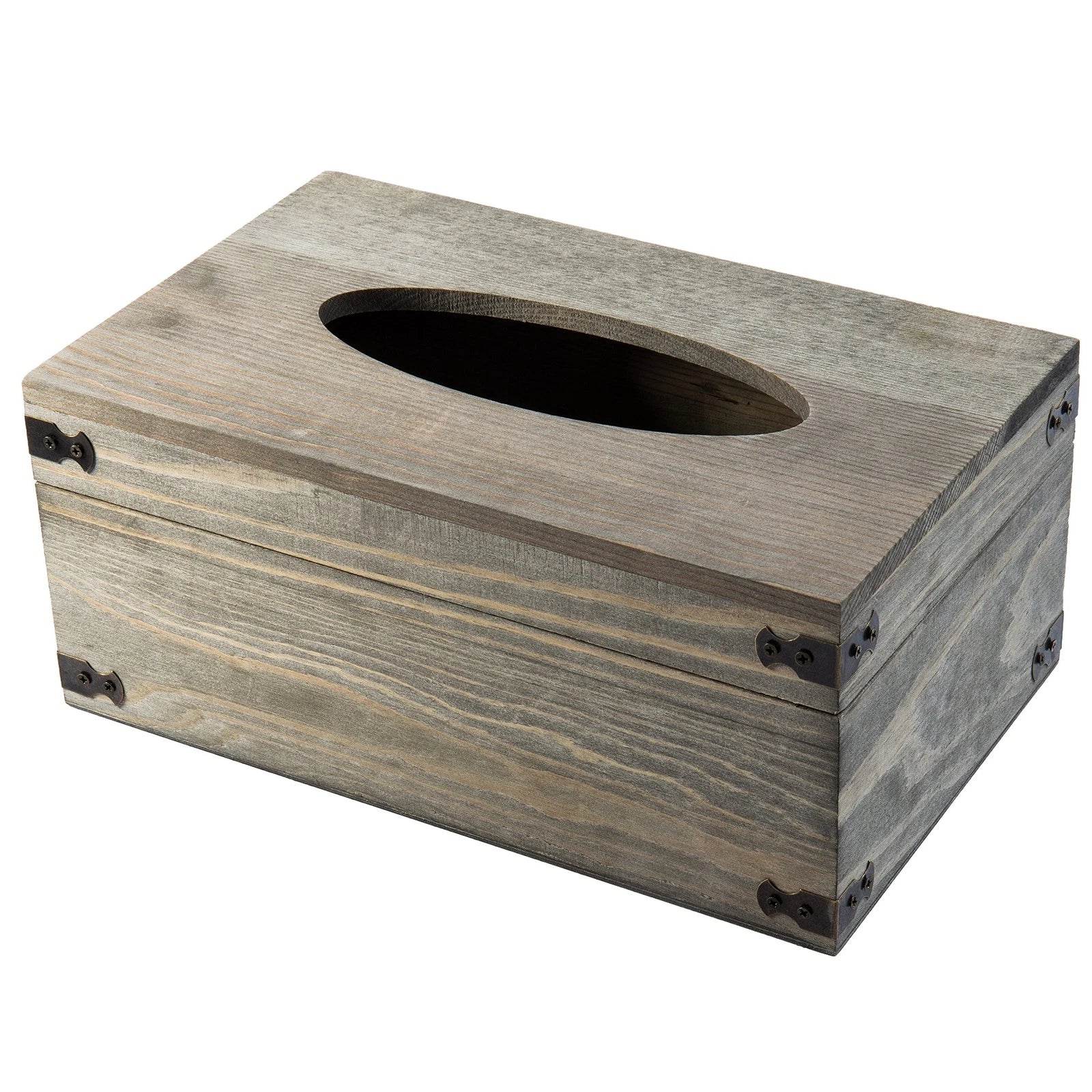 MyGift Rustic Gray Wood Tissue Box Cover, Rectangular Bathroom Facial Tissue Box | eBay