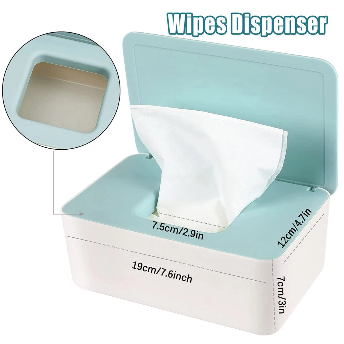 Diaper Wipes Dispenser, Baby Wipe Holder, Wipe Container with Non-Slip Feet,gree | eBay