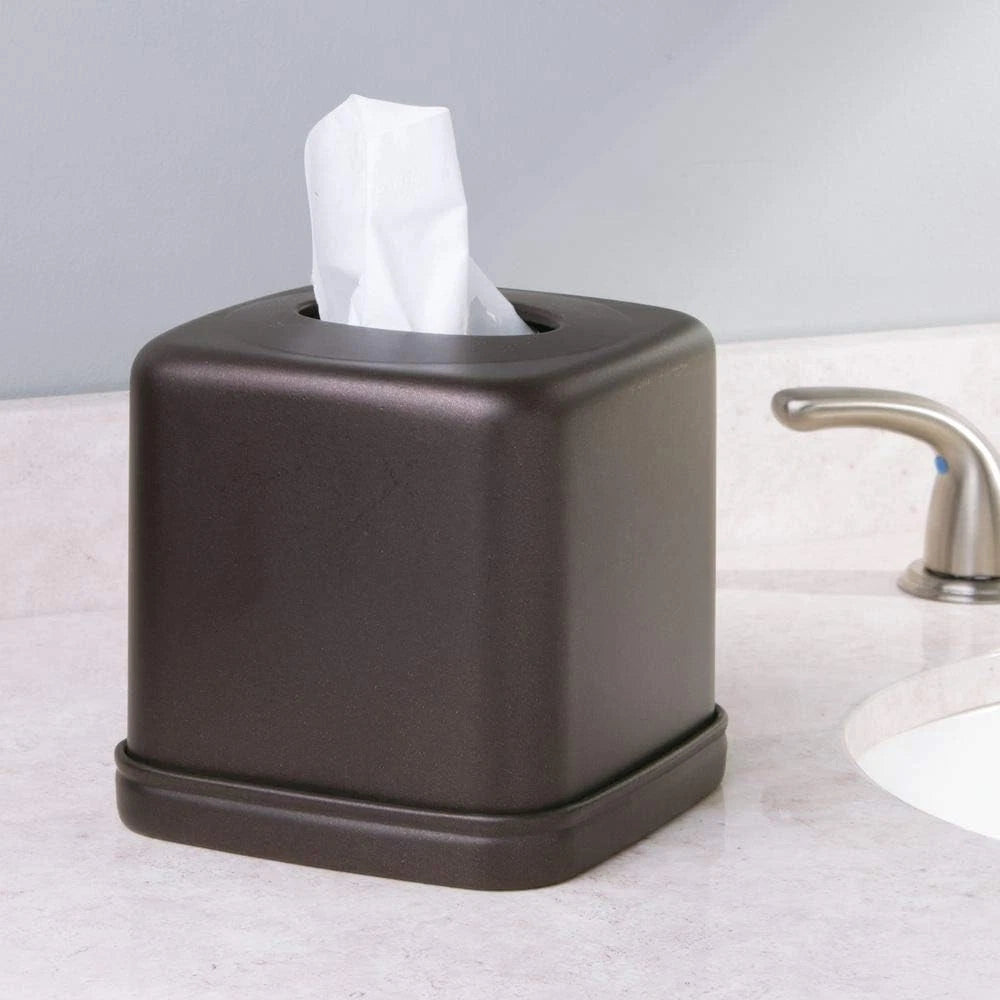 iDesign - 76485 York Metal Facial Tissue Box Cover, Boutique Container | eBay