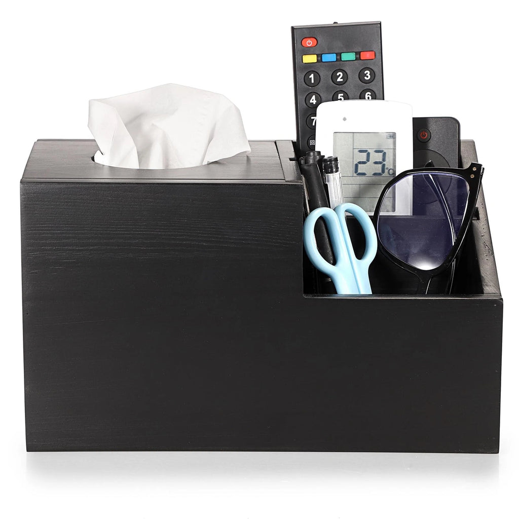 New Best Tissue Box Cover Square Wood with Hinged Lid MultiFunctional Holder | eBay