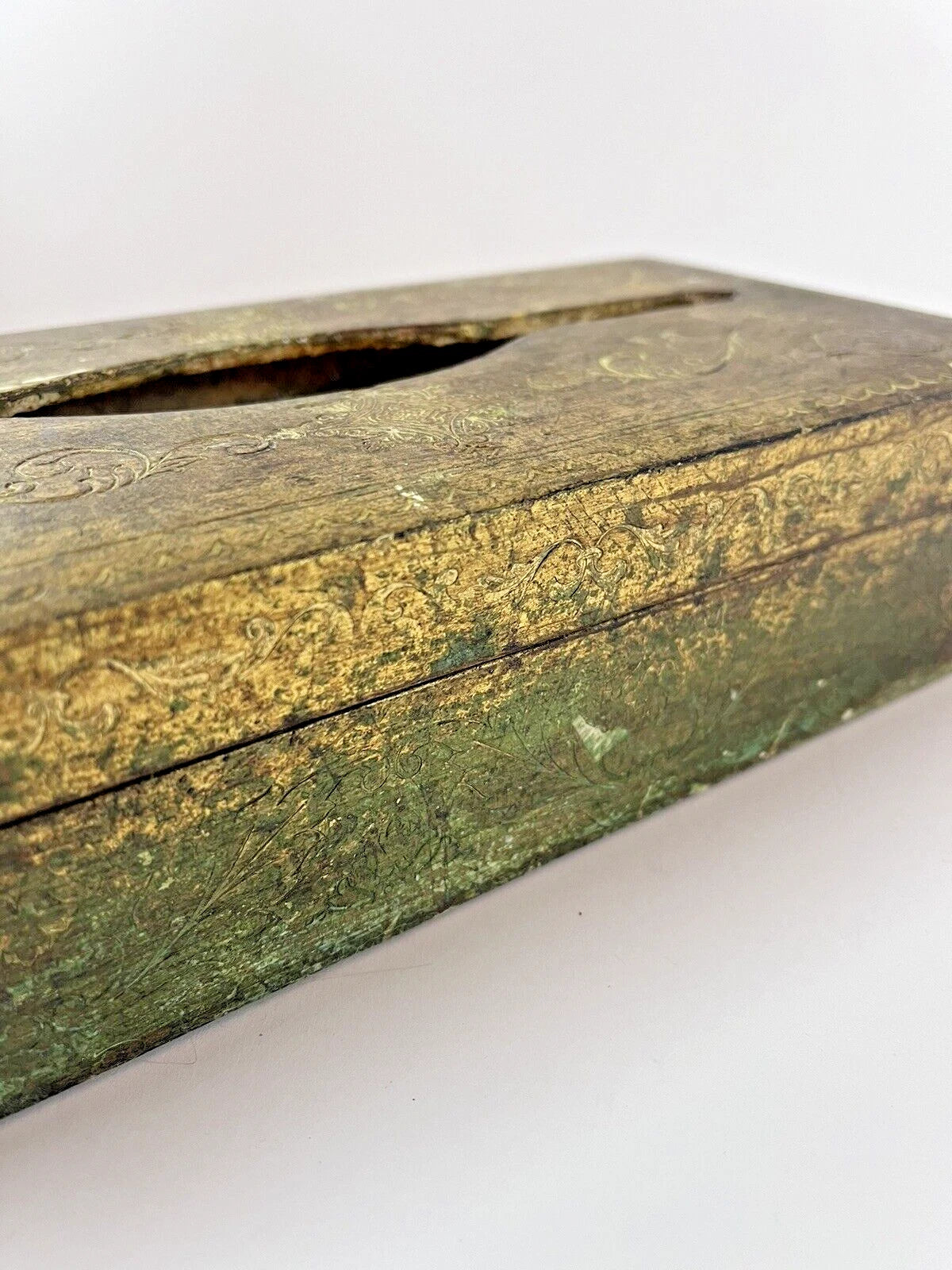 Vintage Florentine Tissue Box Holder Gold Gilded Wood Made In Italy 581 21 | eBay