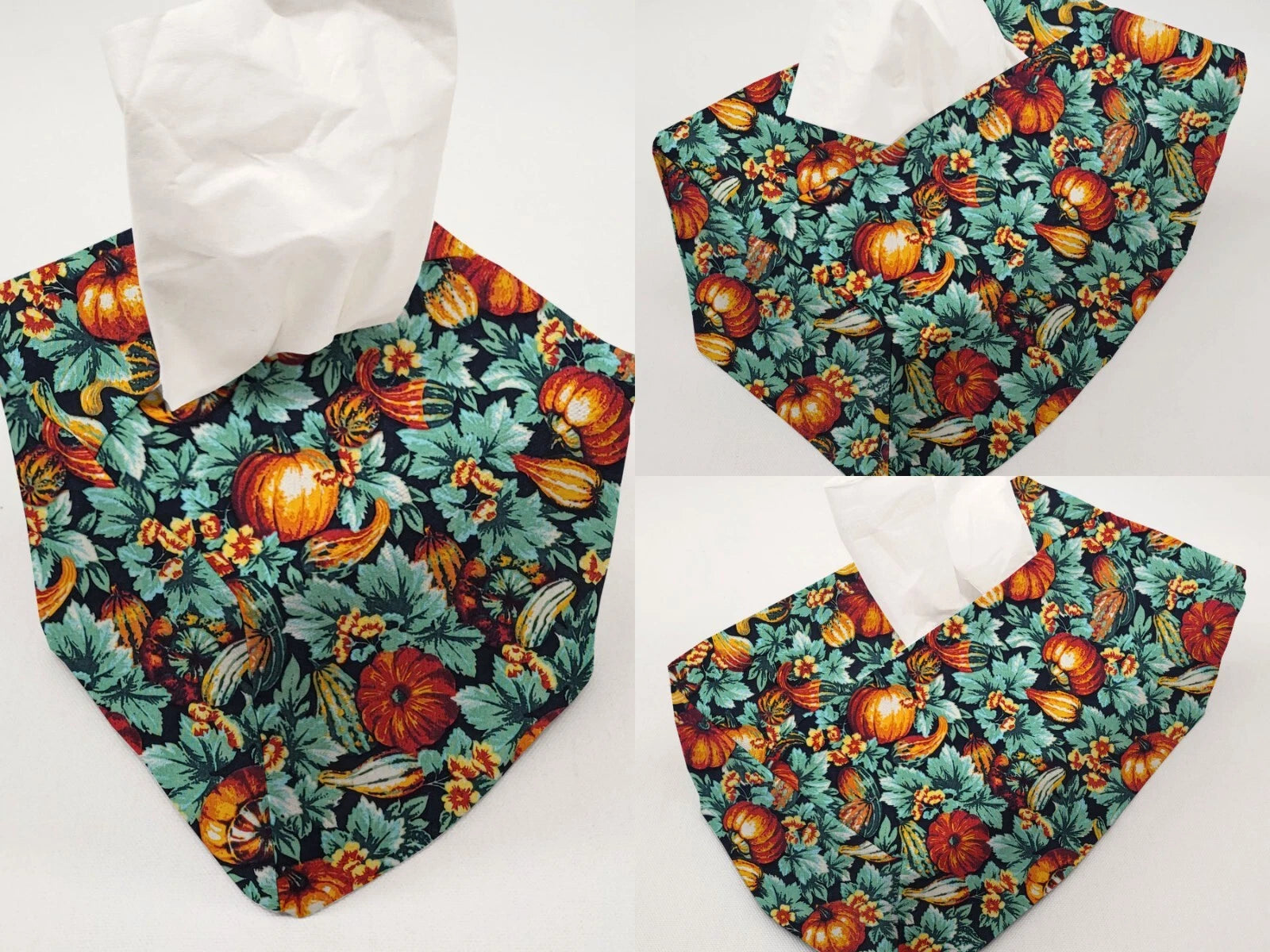 Pumpkins & Gourds Tissue Box Cover (2 Patterns Available) | eBay