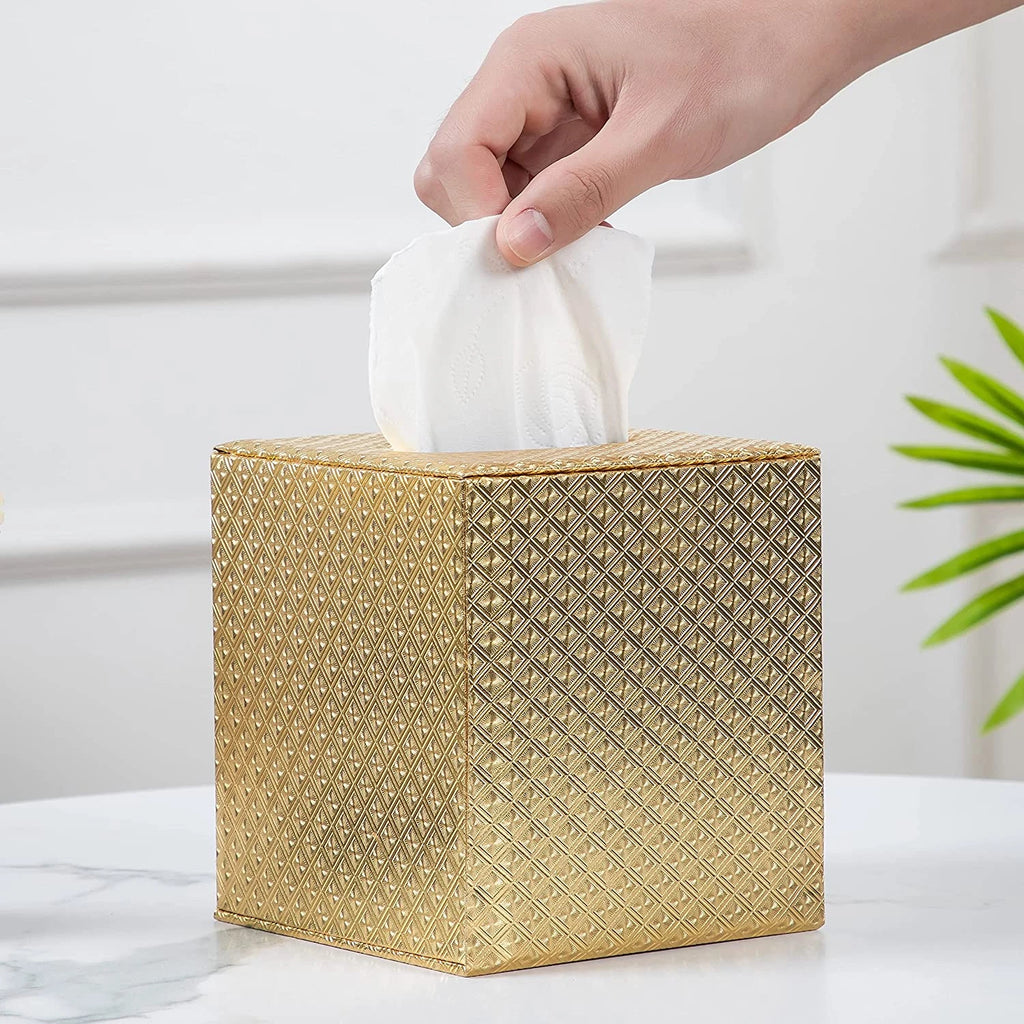 Gold Tissue Box Cover,Tissue Box Cover Square,Gold Tissue Box Holders | eBay