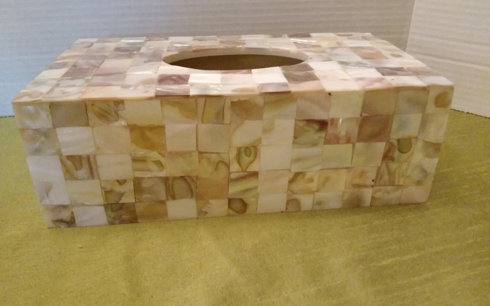 Tissue Box Cover Mosaic Mother of Pearl Rectangle Creative Scents Milano | eBay