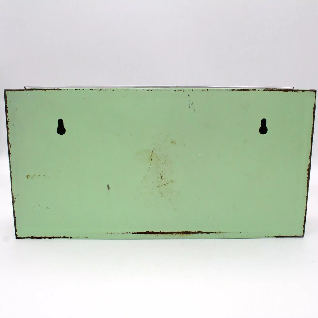 VTG 50s Pastel Green Metal Handpainted Tole Roses Wall Tissue Box Holder Cottage | eBay
