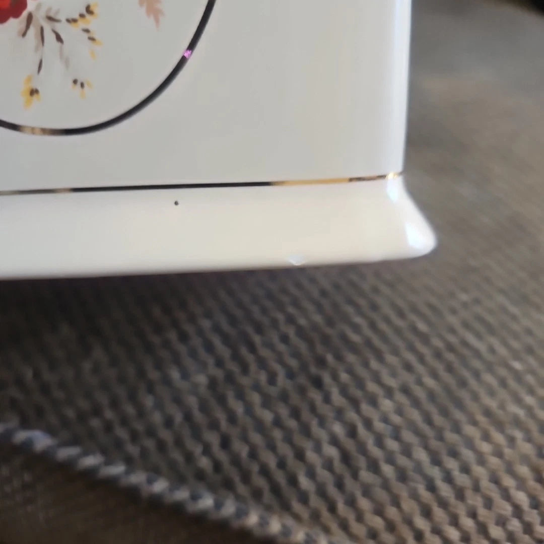 Vtg Waverly Heirloom Ceramic Vintage Rose Floral Tissue Box Cover 6 3/4"x 6 1/4" | eBay
