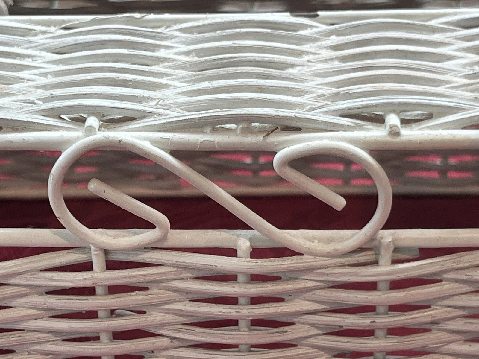 VTG MCM WHITE WICKER & METAL TISSUE BOX COVER 10.5x5.25x4 | eBay