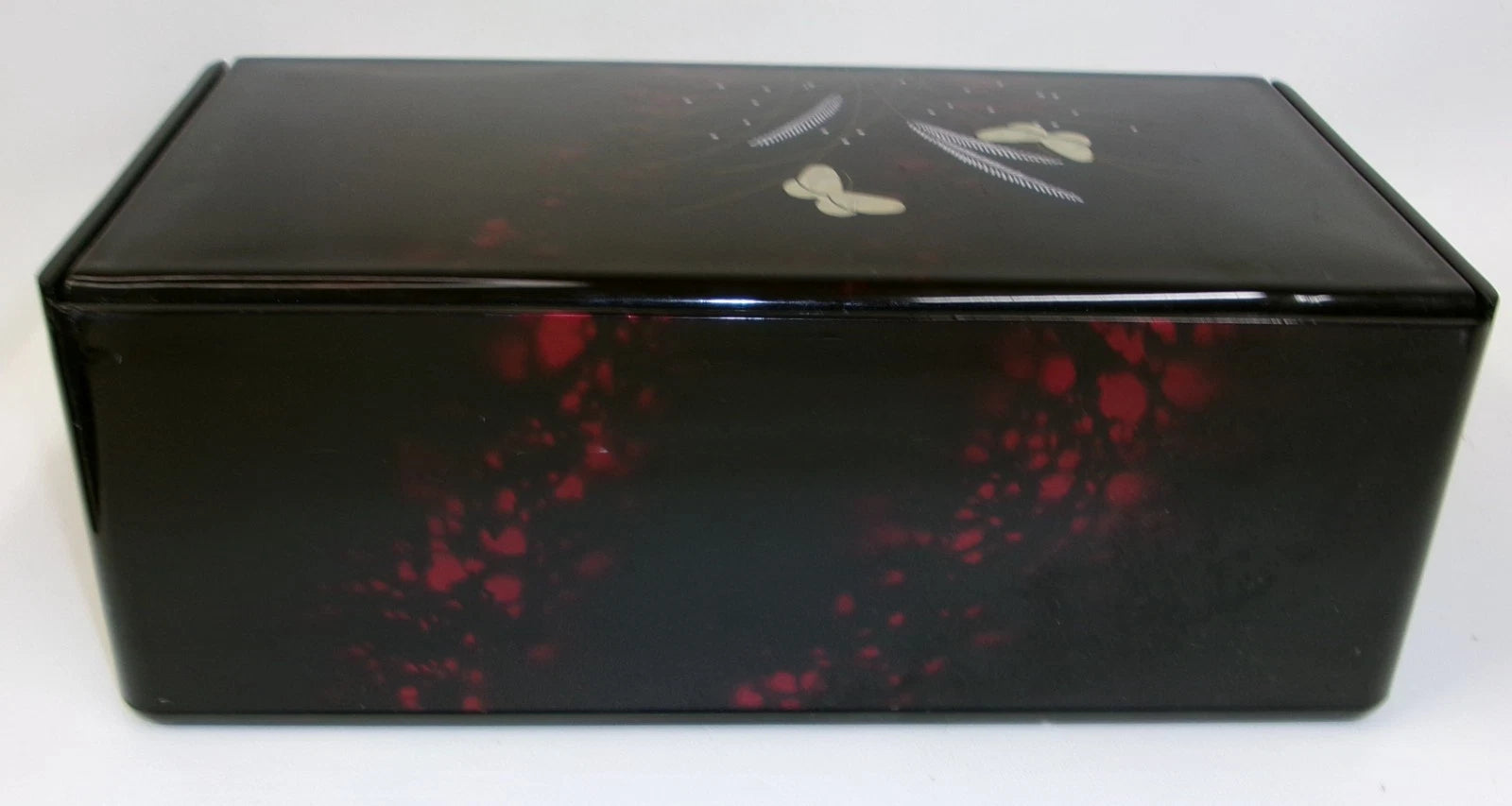 Vintage Lacquer Ware Style Butterfly Facial Tissue Box Cover with Mirror | eBay