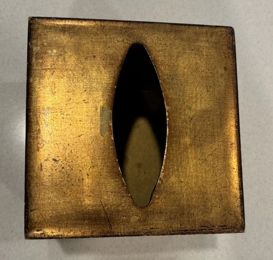 VIETRI Florentine Wooden Gold Leaf Tissue Box FLORENCE, ITALY $104 | eBay