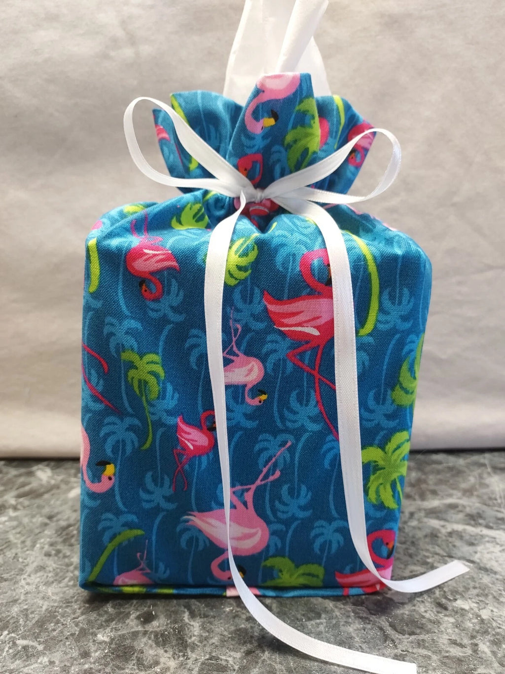 Flamingos Dark & Light Pink, blue Cotton Fabric Handmade square Tissue Box Cover | eBay