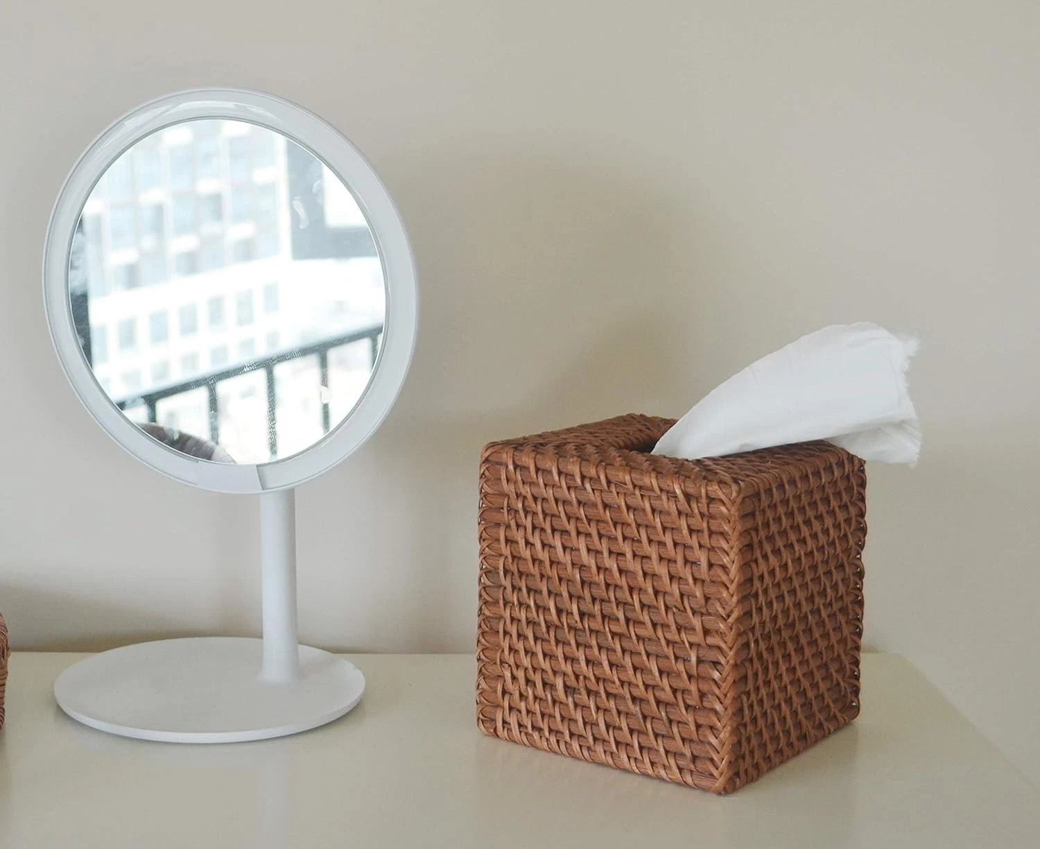 Rattan Tissue Box Cover Natural Woven Facial Napkin Holder Square | eBay