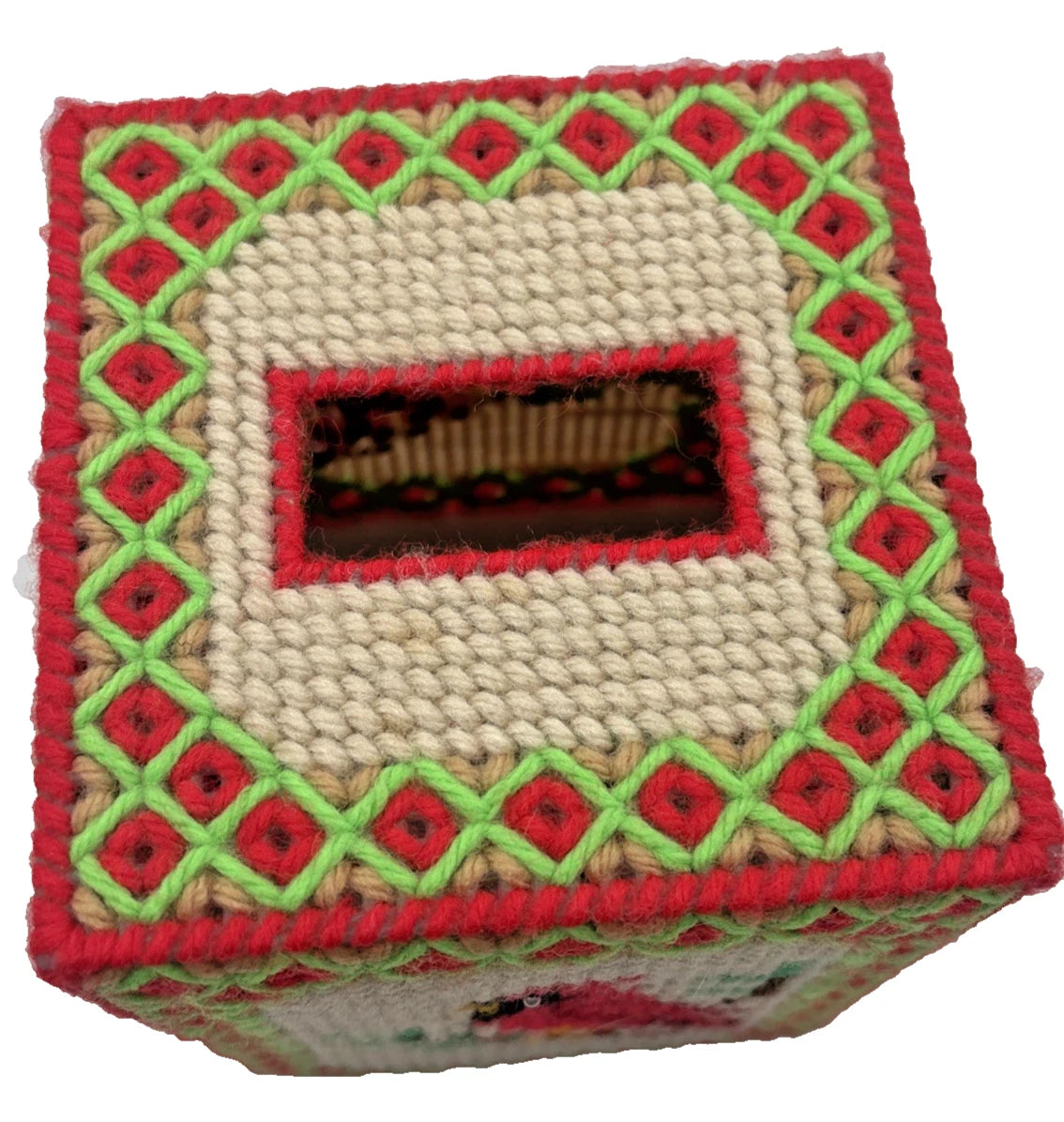 Vintage Croched Cardinal Tissue Box Cover | eBay