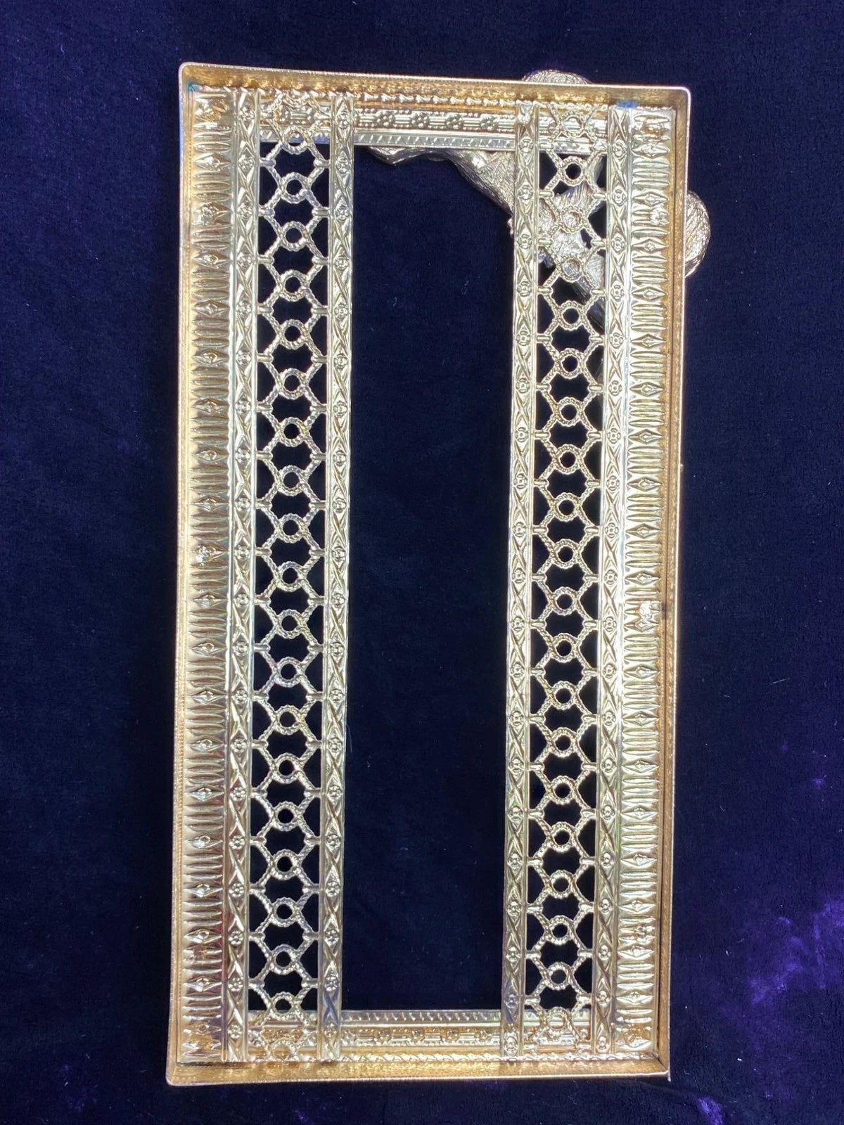 Vtg Goldtone Metal Kleenex Tissue Dispenser Brass Bow Granny Chic Cottage Core | eBay