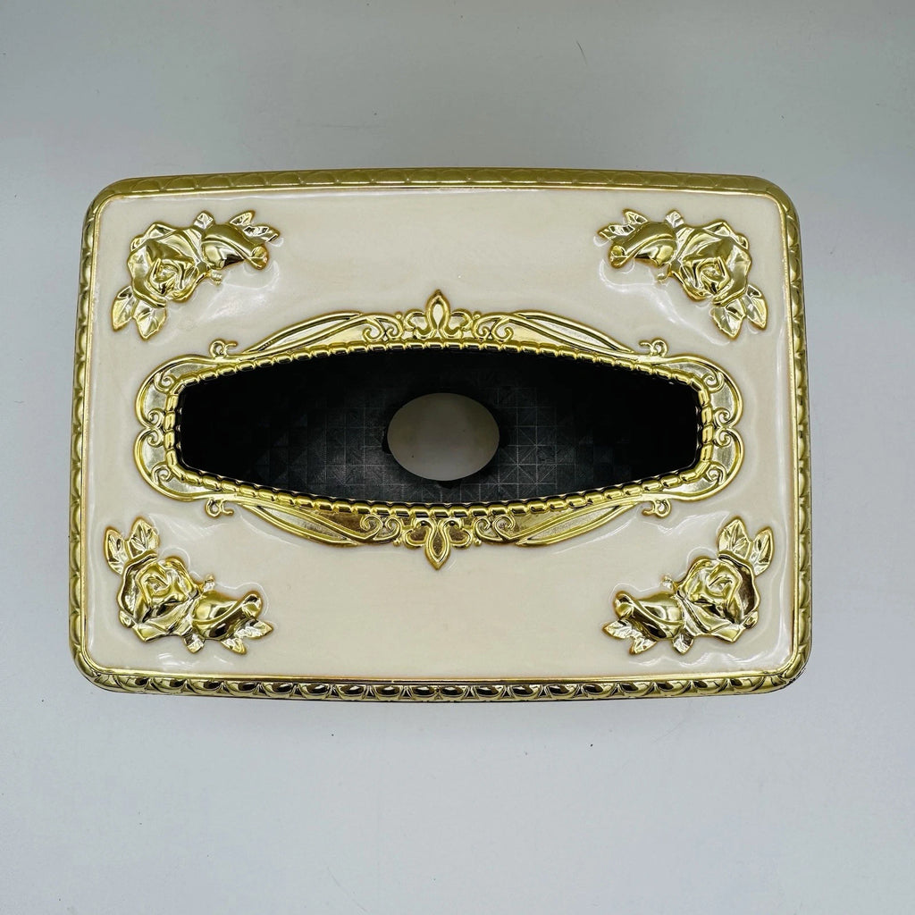 Ornate Gold Tissue Box Cover Holder Florentine Rococo European Wipes Towel | eBay